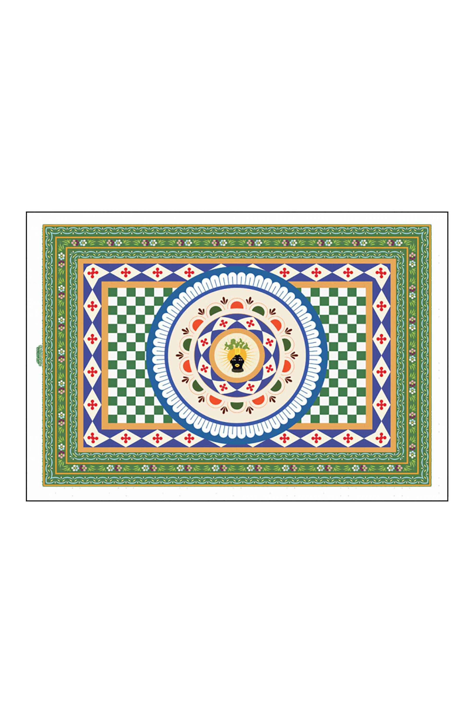 MORONI GOMMA Moroni Gomma σουπλά με all-over print "Moro" 30 x 44 cm - SESSICMORO