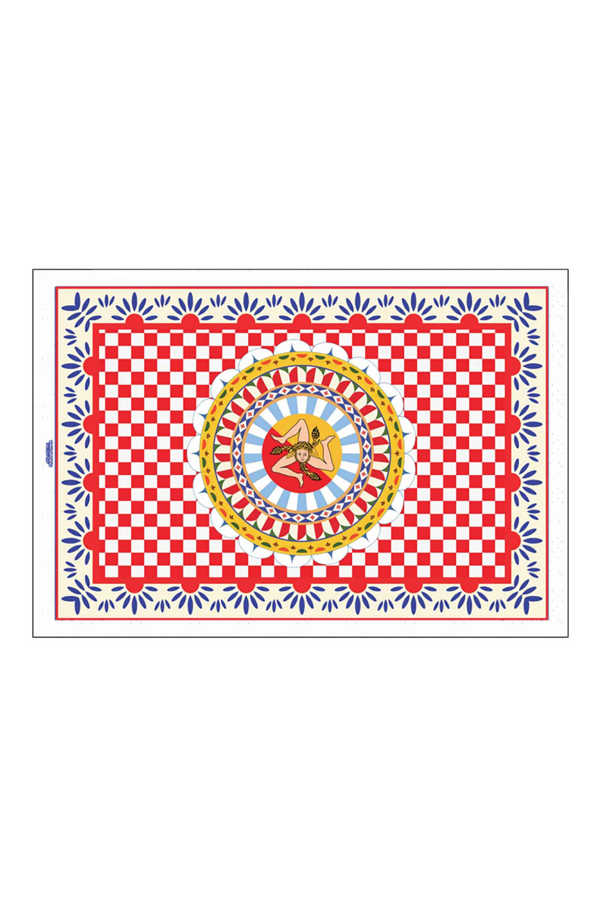 MORONI GOMMA Moroni Gomma σουπλά με all-over print "Trinacria" 30 x 44 cm - SESSICTRINA