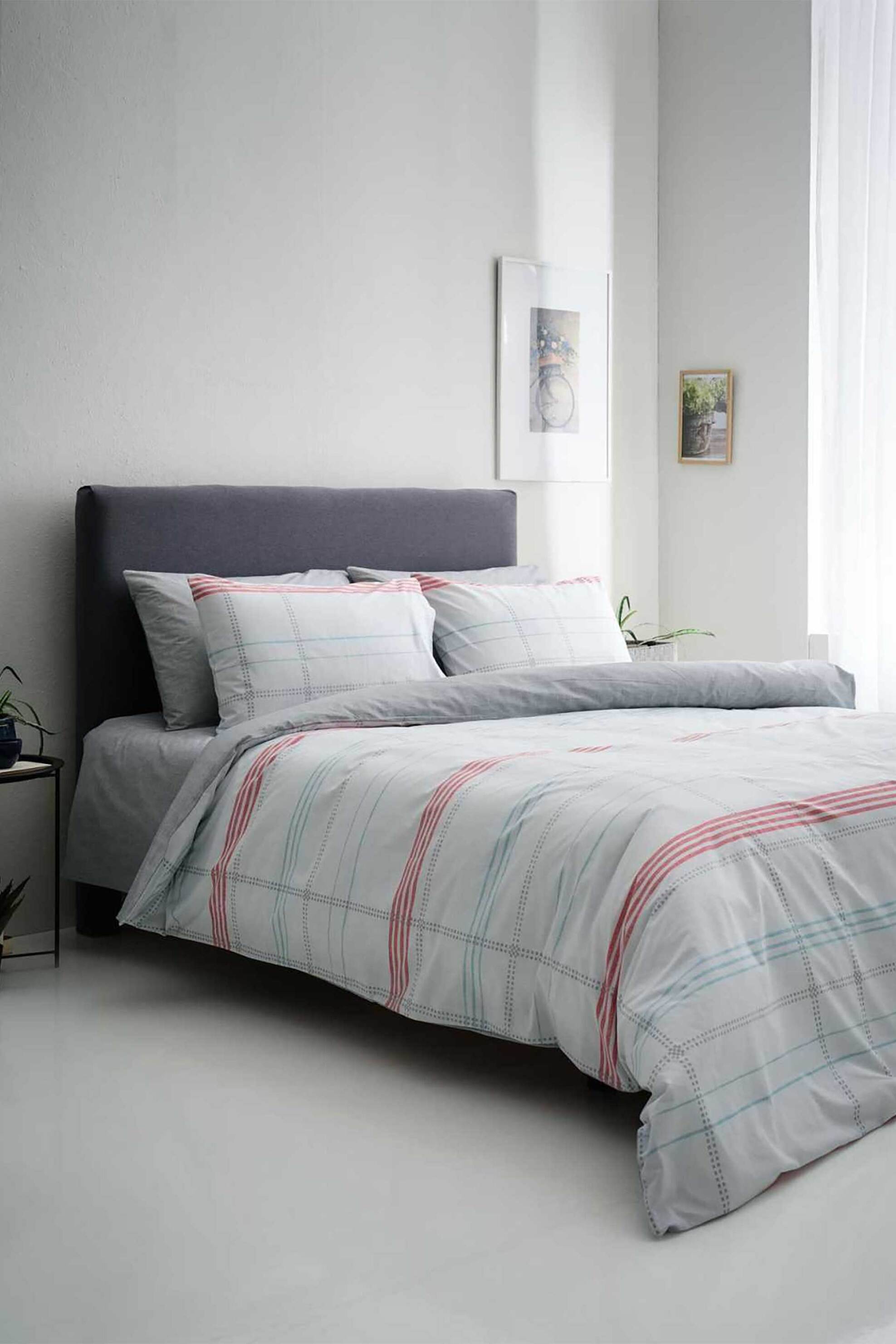 Vesta σετ σεντόνια μονά με μαξιλαροθήκη "Valeria-1" 2 x 170 x 260 - 53 x 75 cm - 000009693 Γκρι