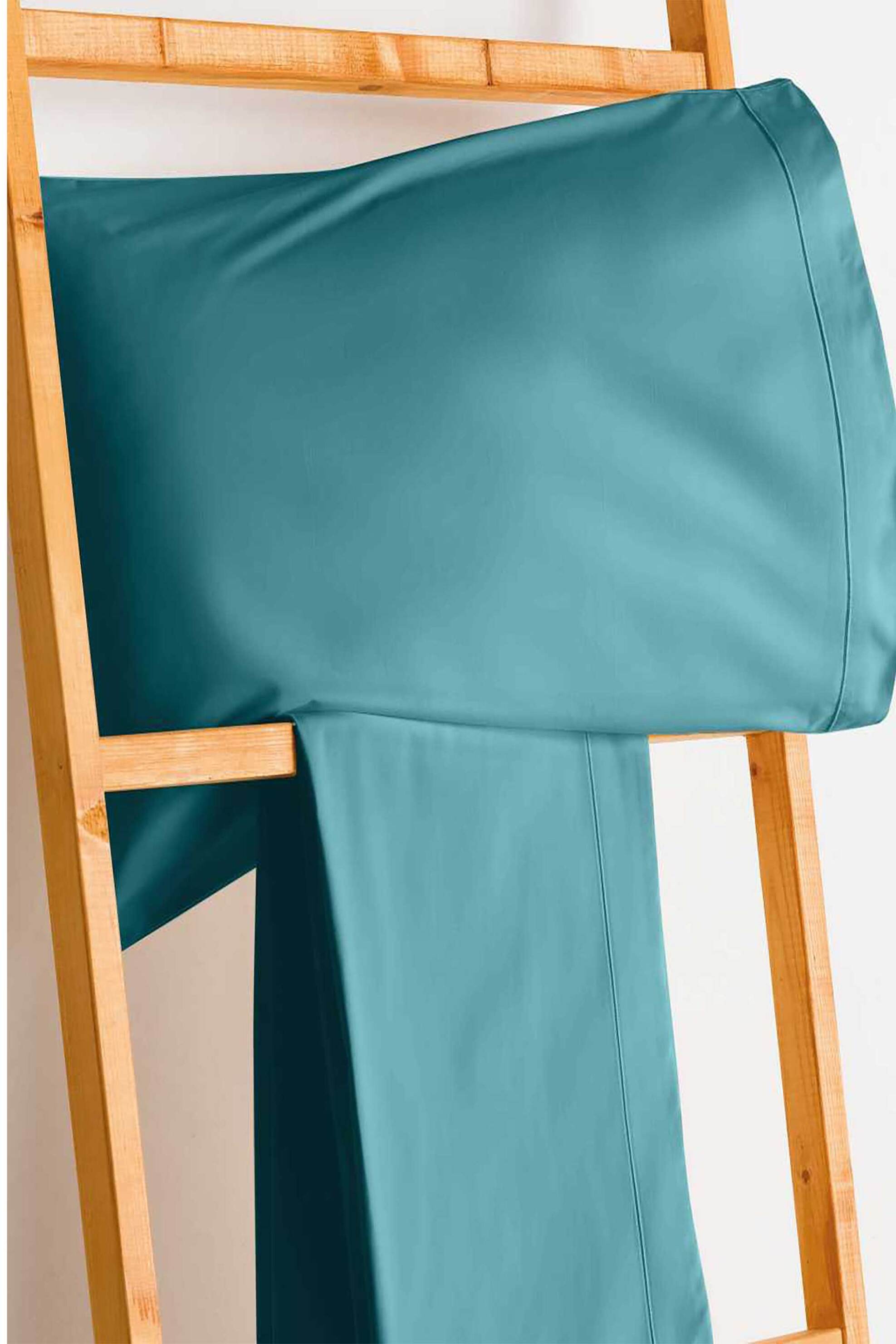 Vesta σεντόνι διπλό με λάστιχο 160 x 200 + 30 cm "Synthesis-516" - 000008848 Πετρόλ