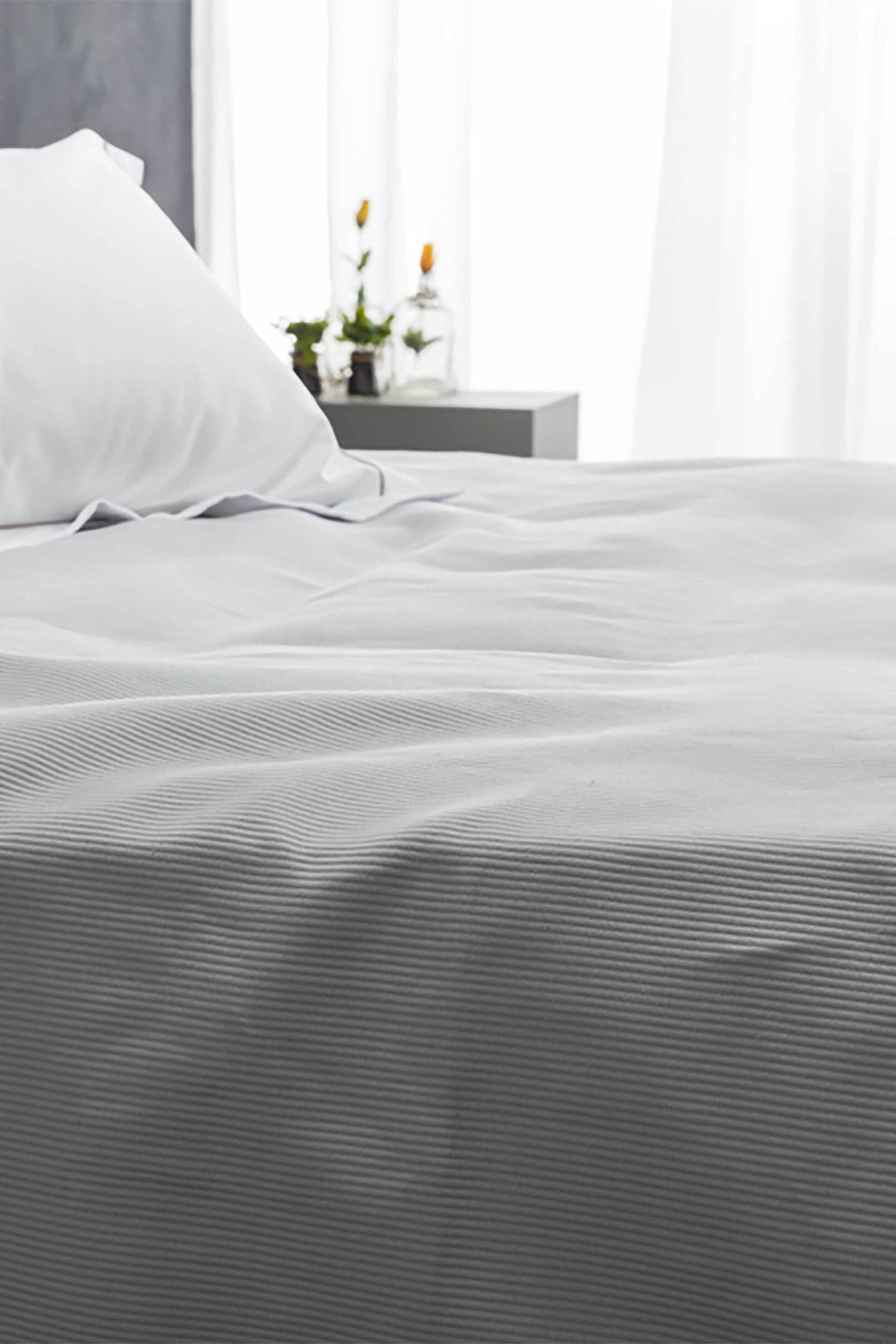 Vesta κουβέρτα υπέρδιπλη πικέ 260 x 250 cm "1061" - 000003508 Γκρι