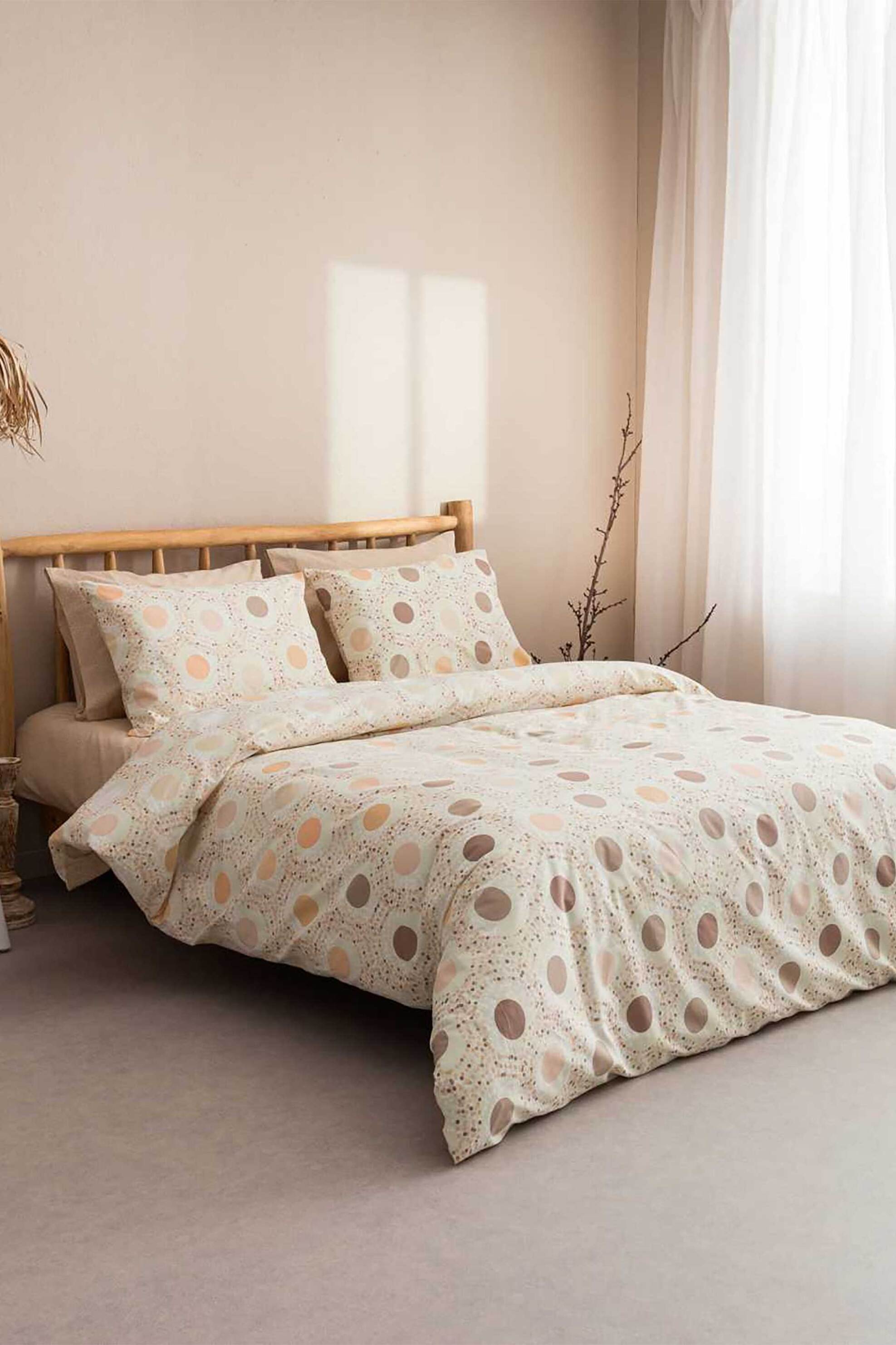 Vesta σετ σεντόνια διπλά με μαξιλαροθήκες "Amanda-1" (4 τεμάχια) - 000008324 Μπεζ