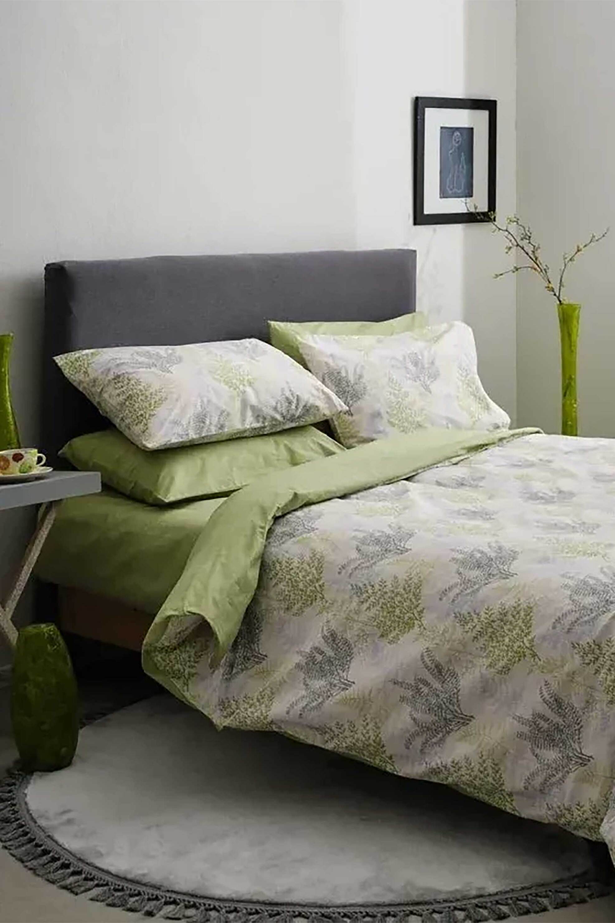 Vesta σετ σεντόνια μονά με μαξιλαροθήκη "Slivia-1" (3 τεμάχια) - 000010272 Πράσινο