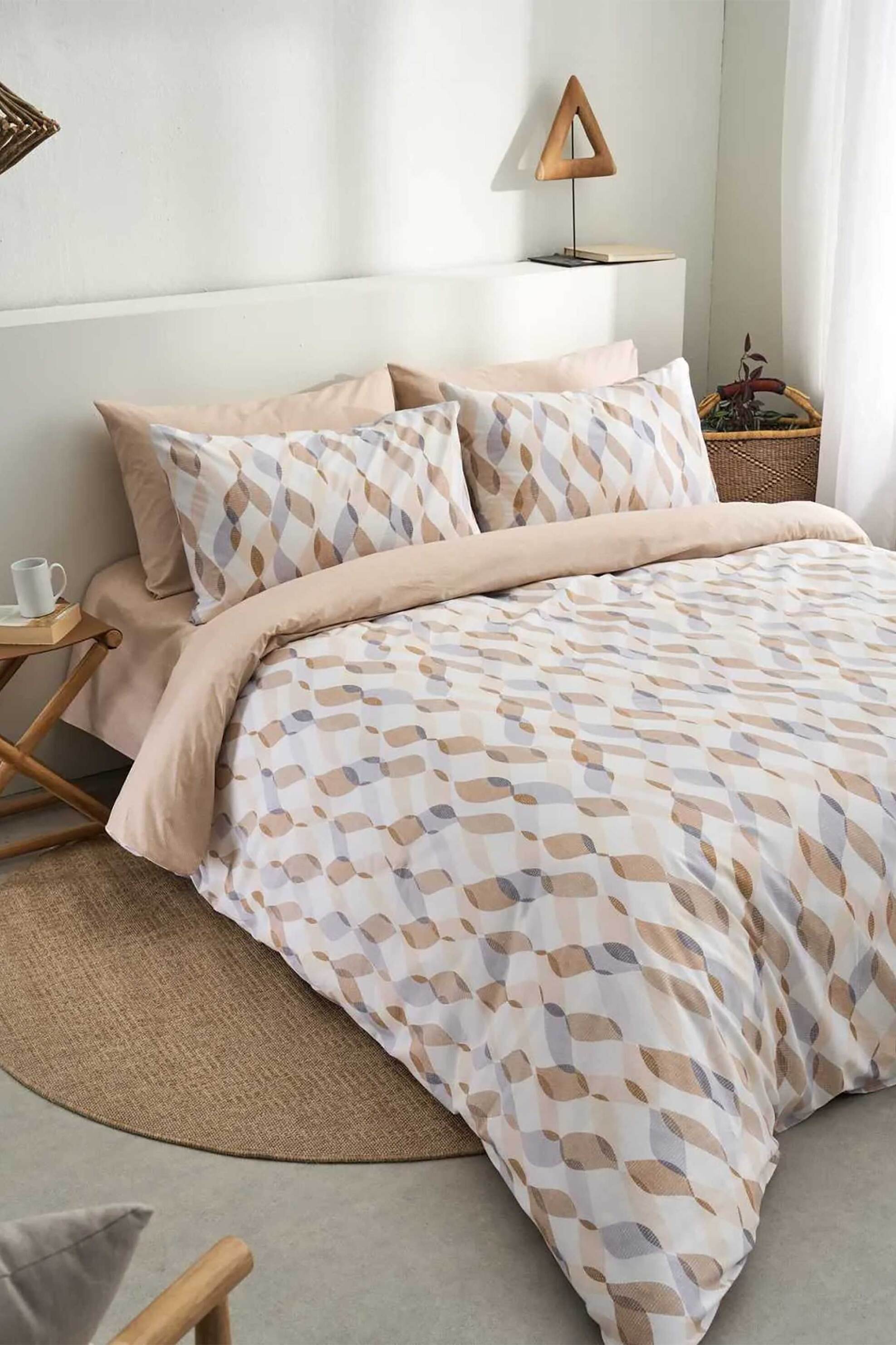 Vesta σετ σεντόνια μονά με μαξιλαροθήκη "Prato-1" (4 τεμάχια) - 000011924 Μπεζ