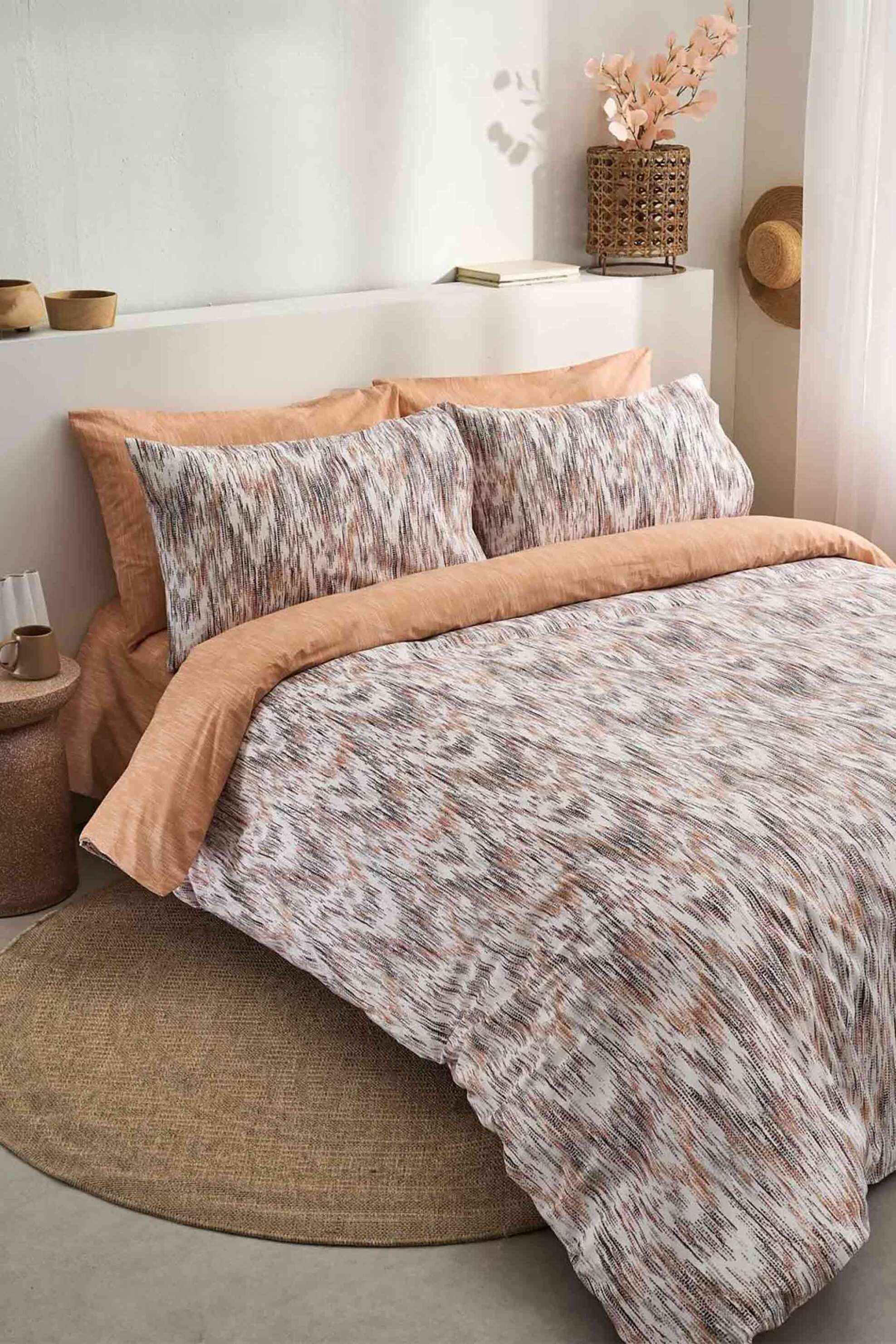 VESTA Vesta σετ σεντόνια μονά με μαξιλαροθήκη "Fiona-1" (3 τεμάχια) - 000011922 Καφέ