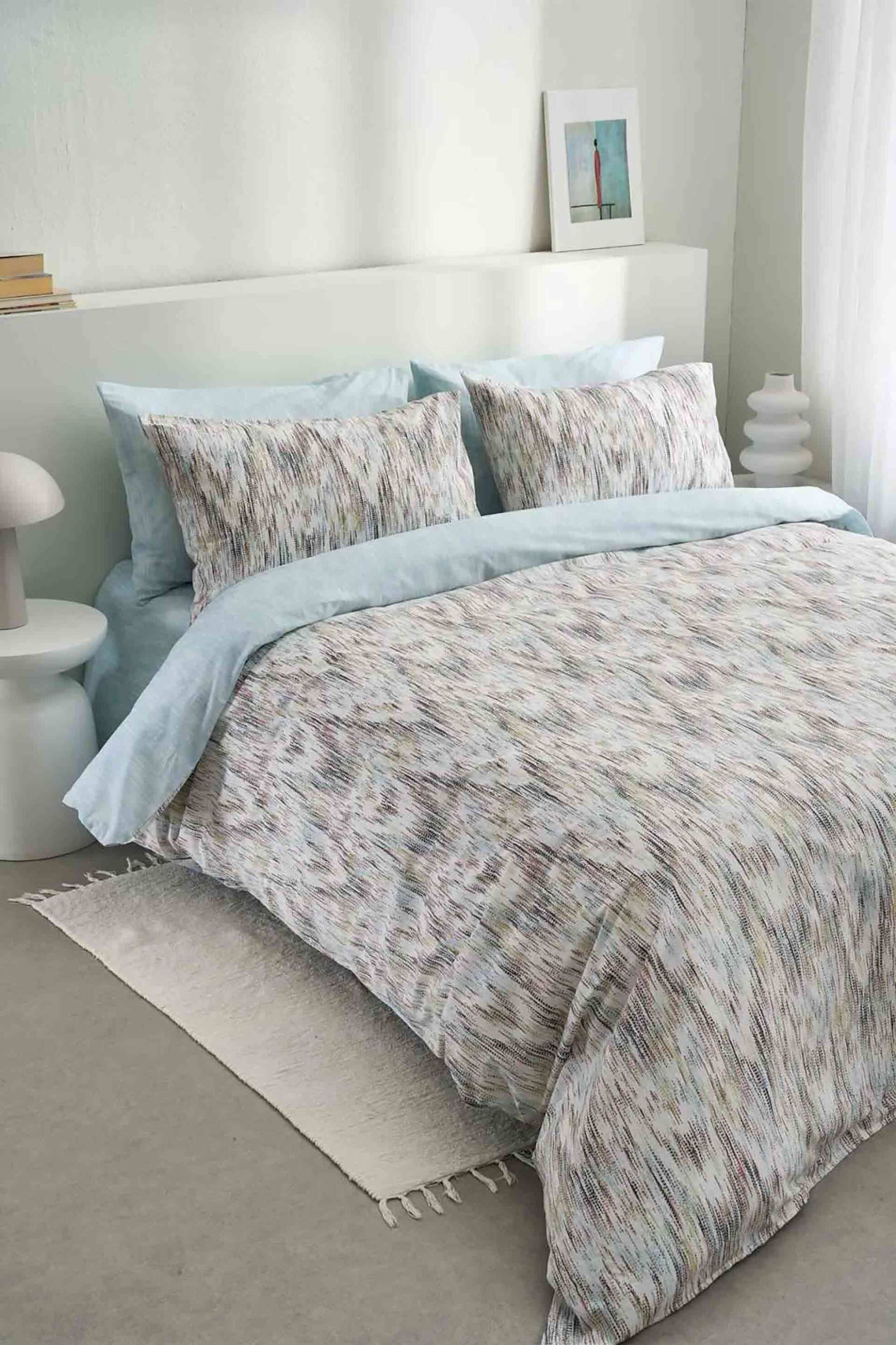 VESTA Vesta σετ σεντόνια king size με μαξιλαροθήκες "Fiona-2" (4 τεμάχια) - 000011931 Σιελ