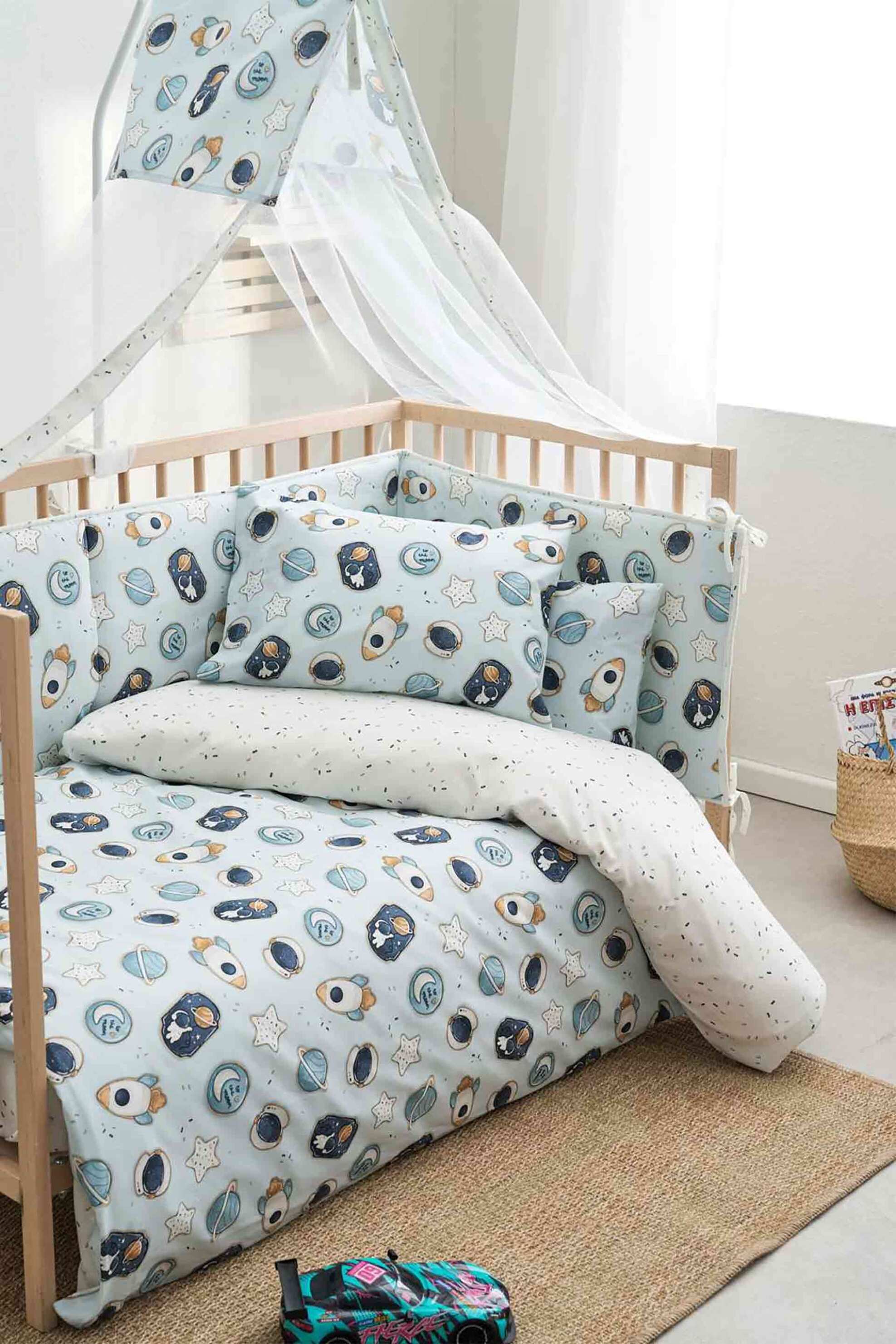 VESTA Vesta σετ παιδικά σεντόνια με all-over print "Cosmic " (3 τεμάχια) - 000012002