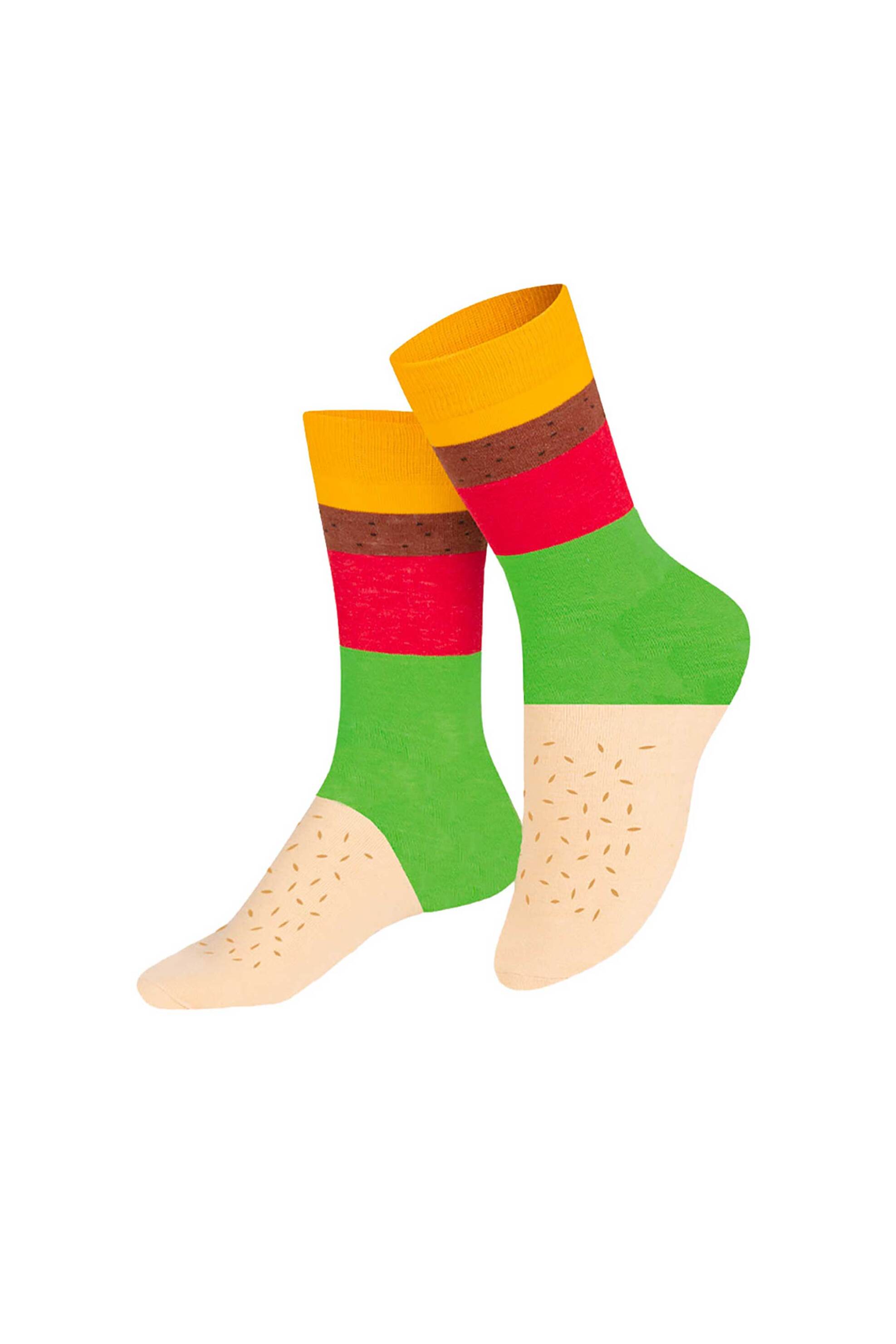 Eat My Socks παιδικές κάλτσες "Cheeseburger" - EMSKIDBUR Πολύχρωμο φωτογραφία
