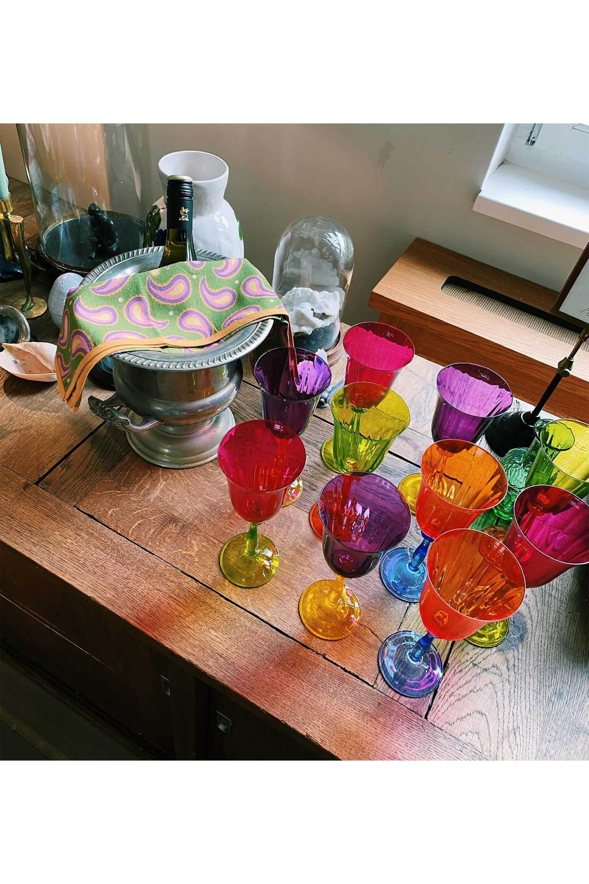 Anna + Nina σετ γυάλινα ποτήρια κρασιού με ανάγλυφο σχέδιο (4 τεμάχια) - 24-1M811007 φωτογραφία