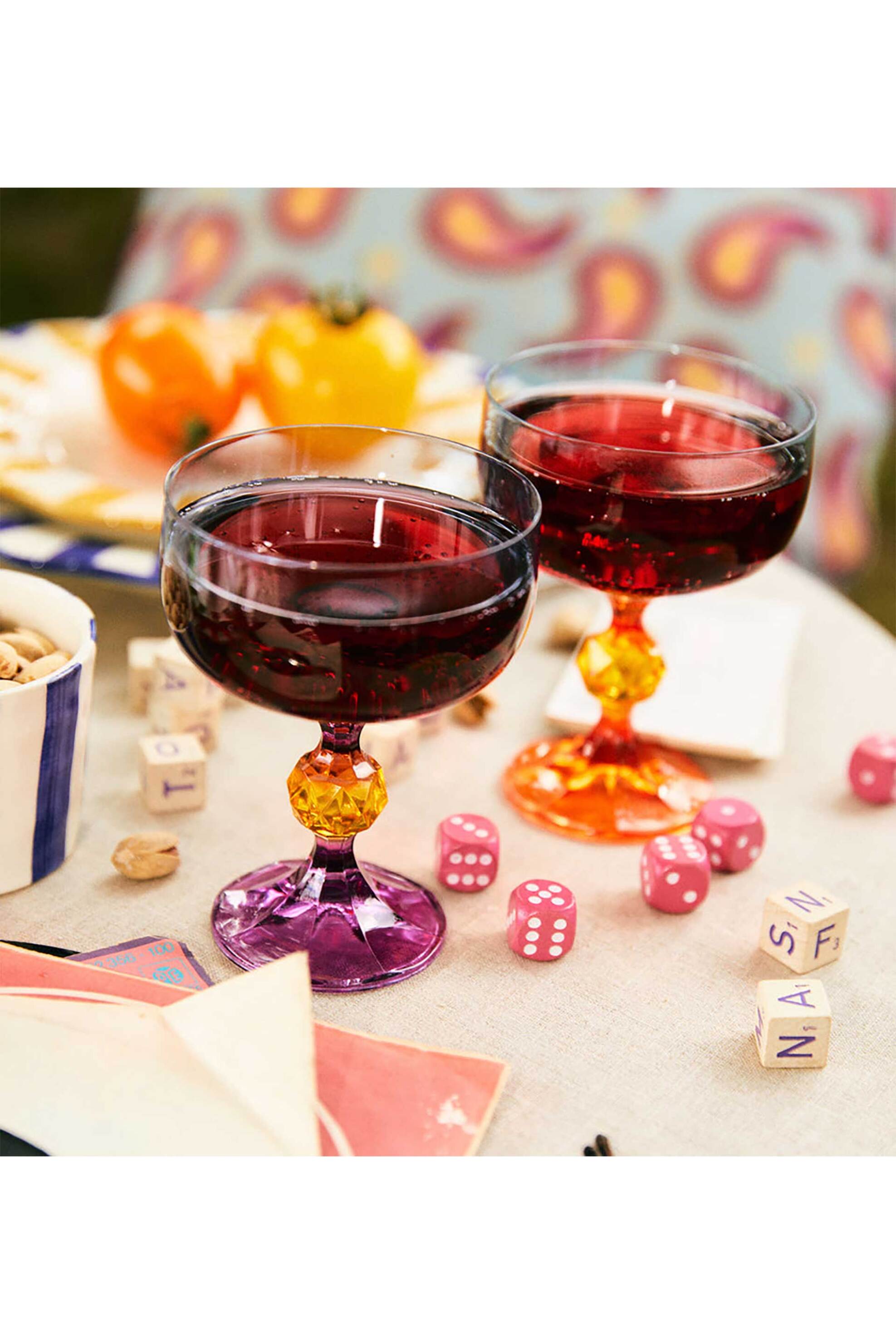 Anna + Nina σετ κρυστάλλινα ποτήρια κοκτέιλ με ανάγλυφο σχέδιο (2 τεμάχια) - 24-1M811015 φωτογραφία