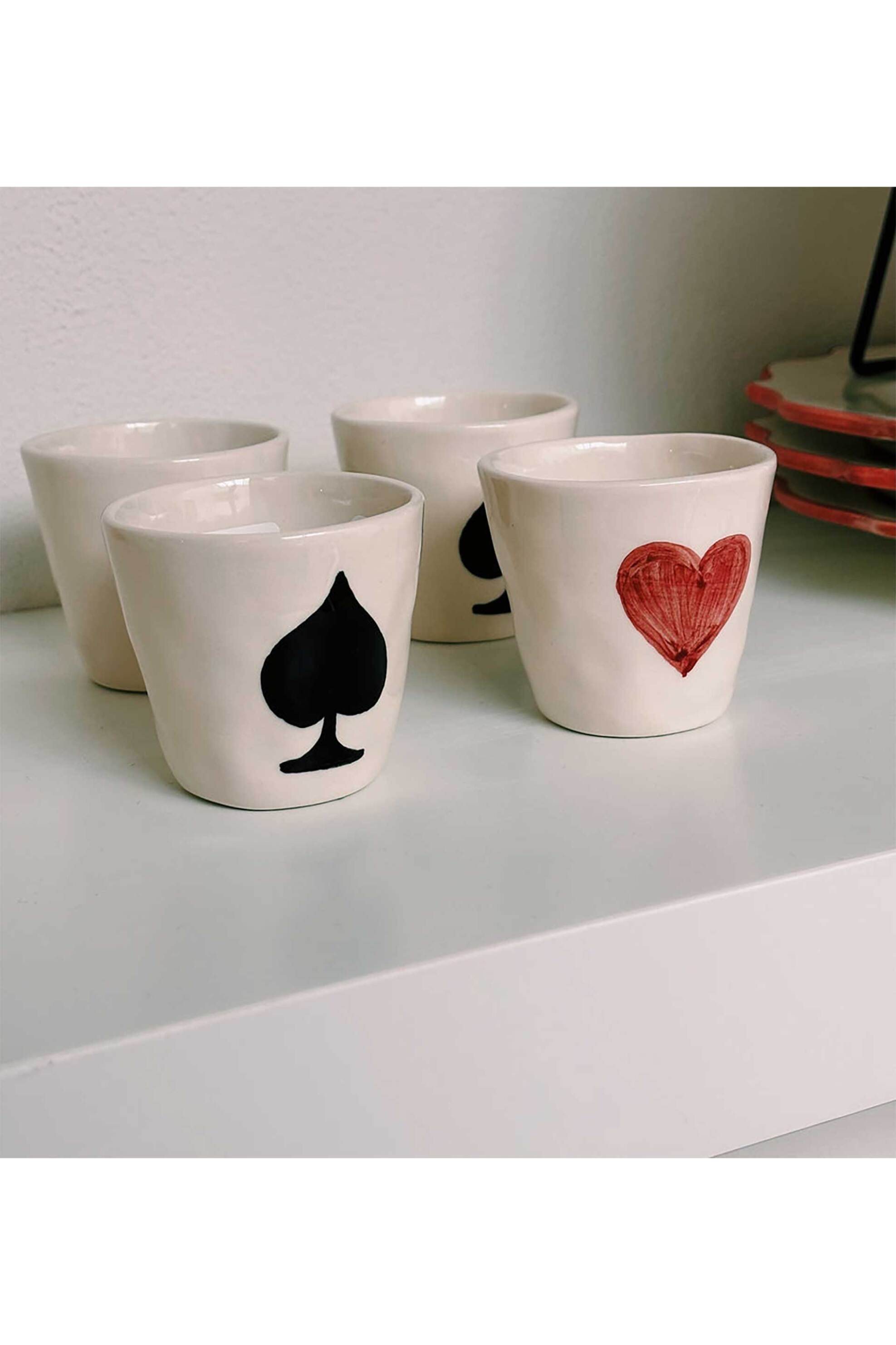 Anna + Nina πήλινο φλυτζάνι εσπρέσσο "Ace of Spades" - 25-2M805026 φωτογραφία