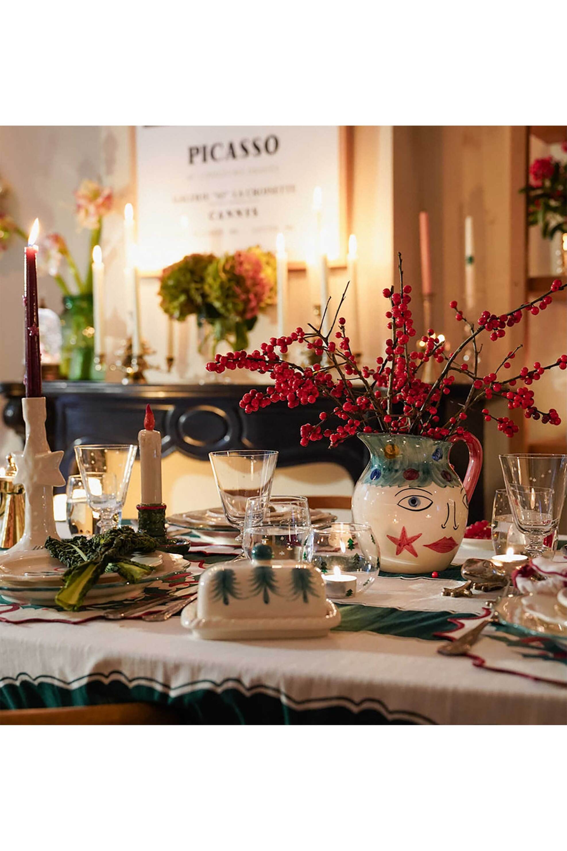 Anna + Nina πήλινη κανάτα/βάζο 18 x 20 x 12 cm "Miss Christmas" - 25-3P805010 φωτογραφία