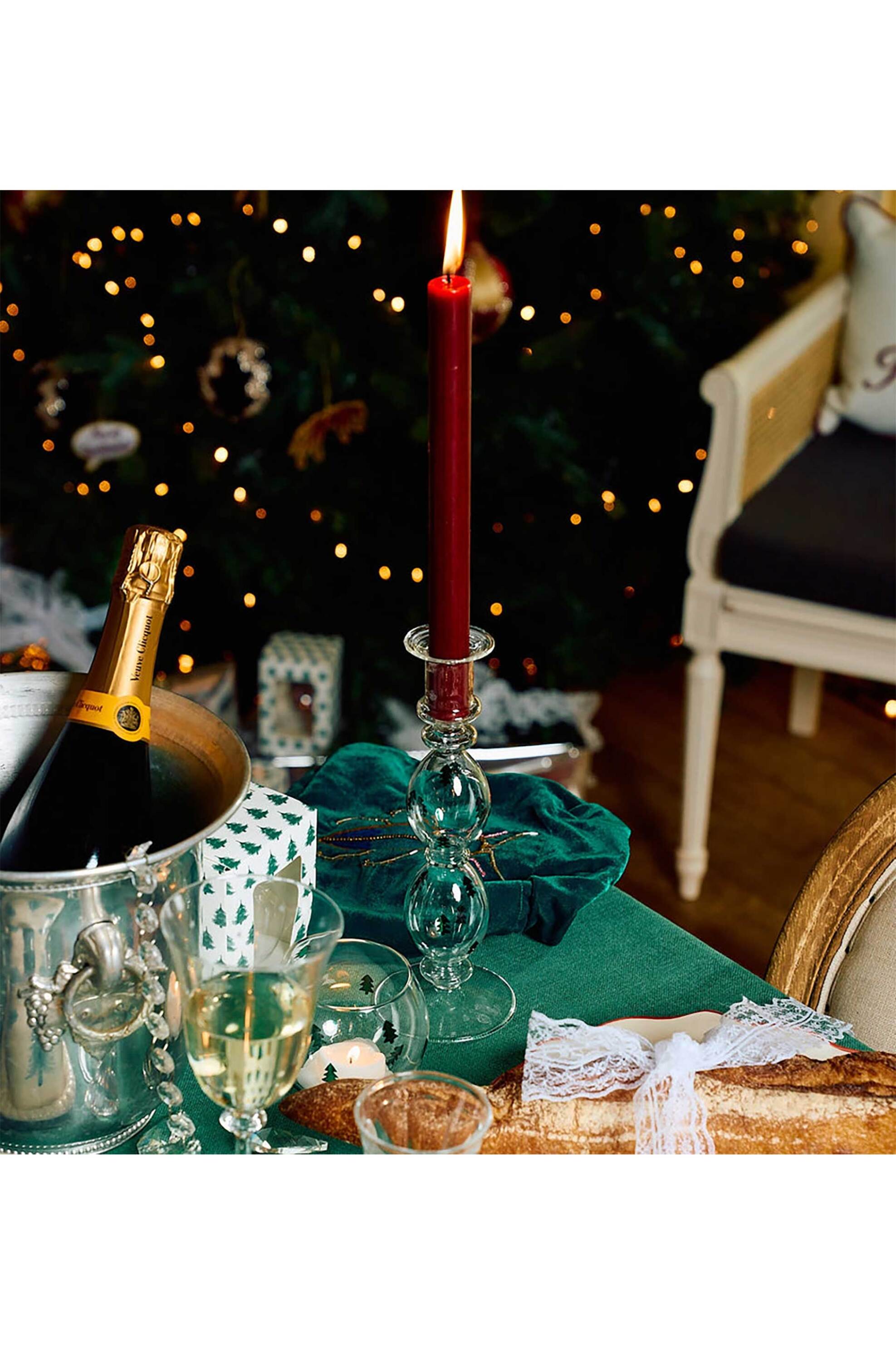 Anna + Nina γυάλινο κηροπήγιο "Christmas Forest" - 25-3P811010 φωτογραφία