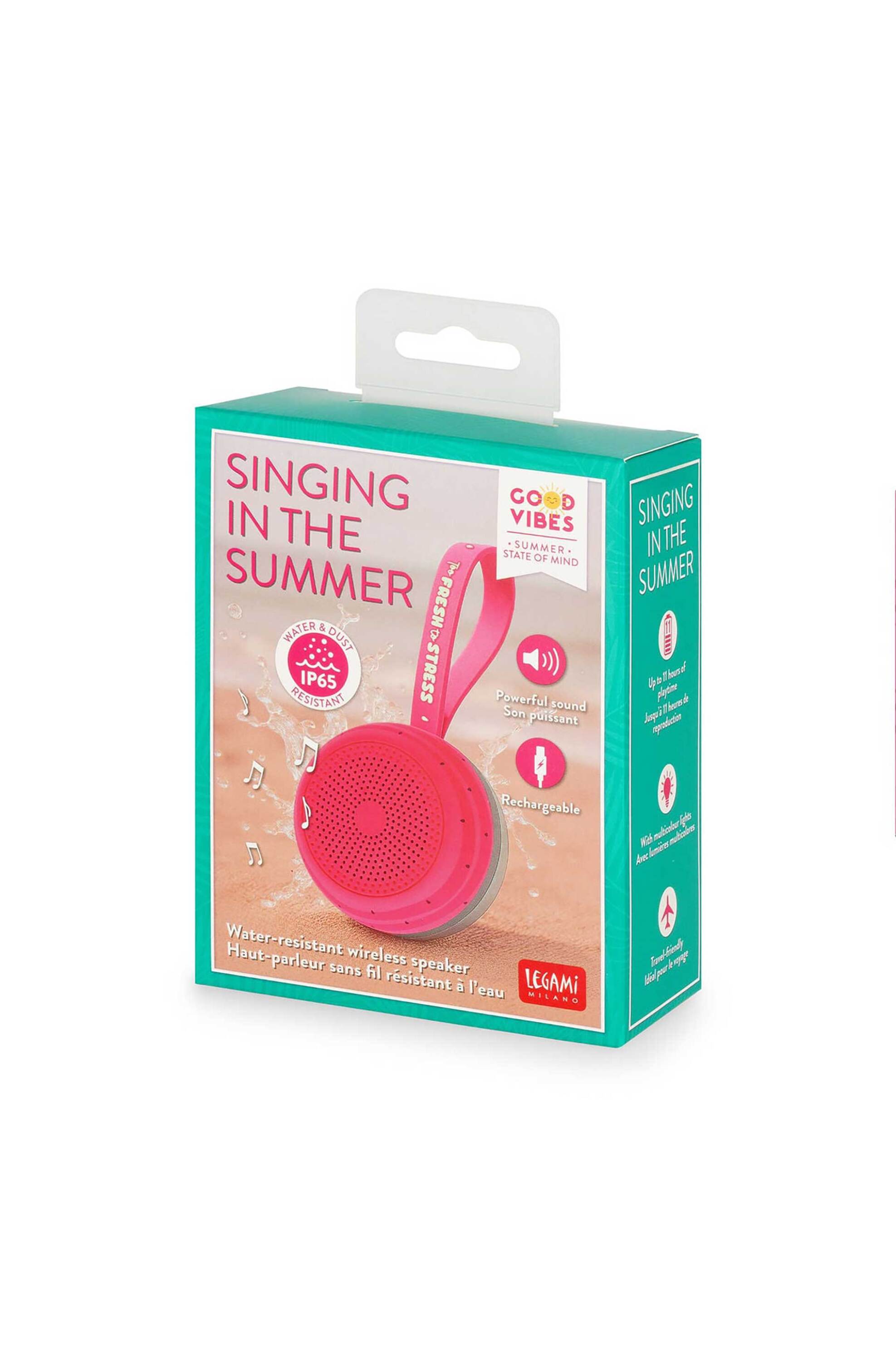 Legami Water-Resistant Wireless Speaker - Watermelon 8052694120108