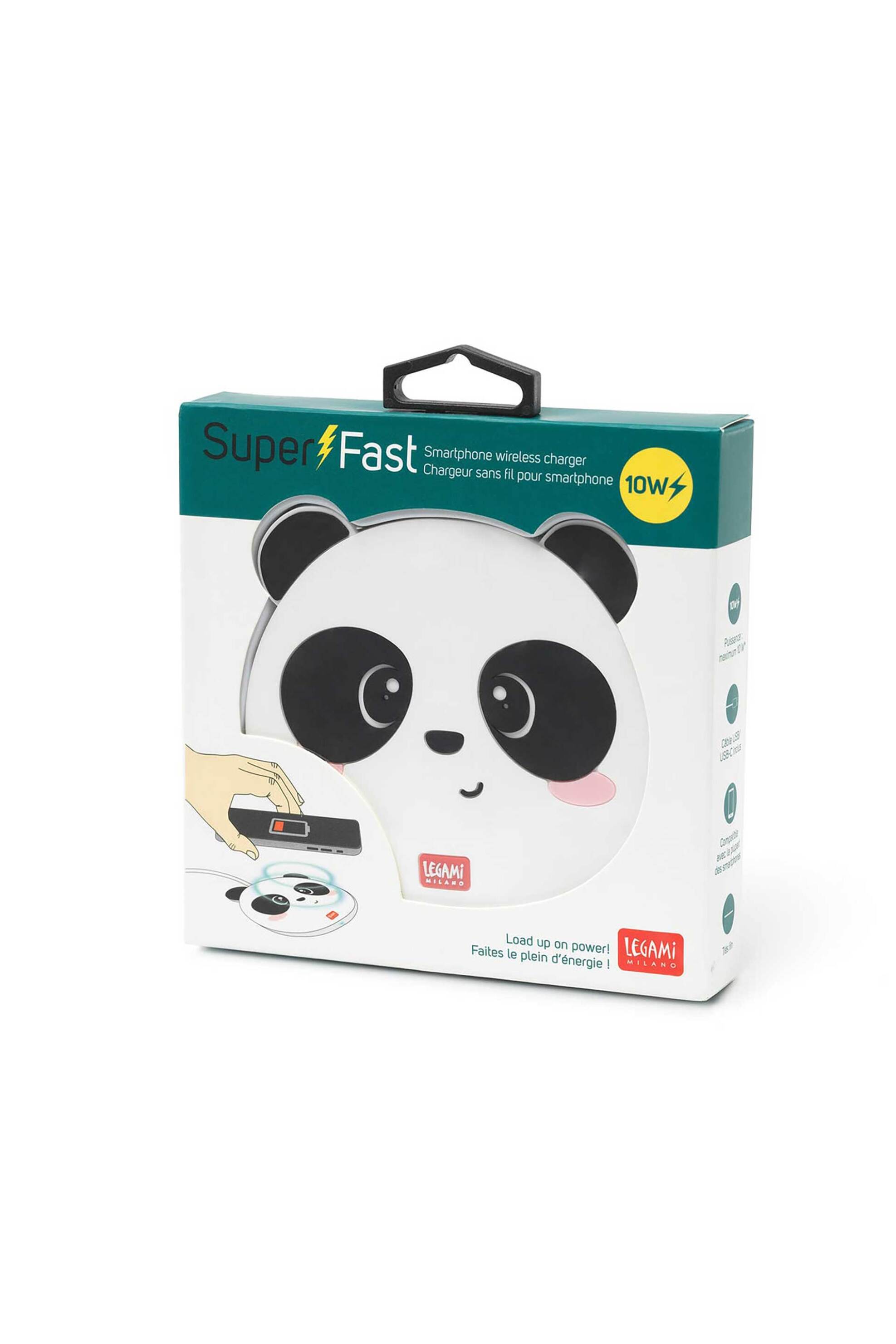 Legami Wireless Smartphone Charger - Super Fast Panda 8052461964584