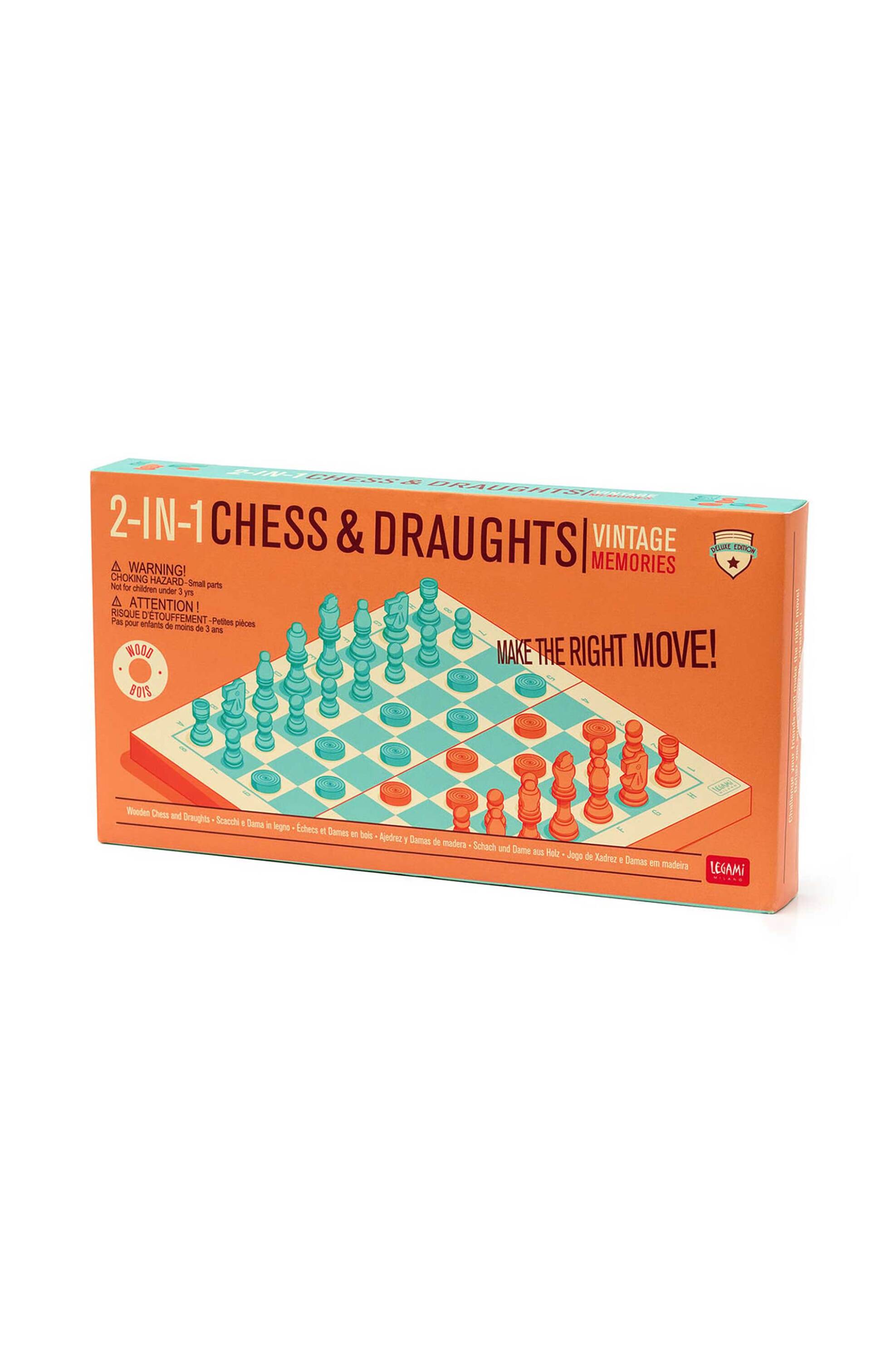 Legami 2-In-1 Chess And Draughts - 8052461965666
