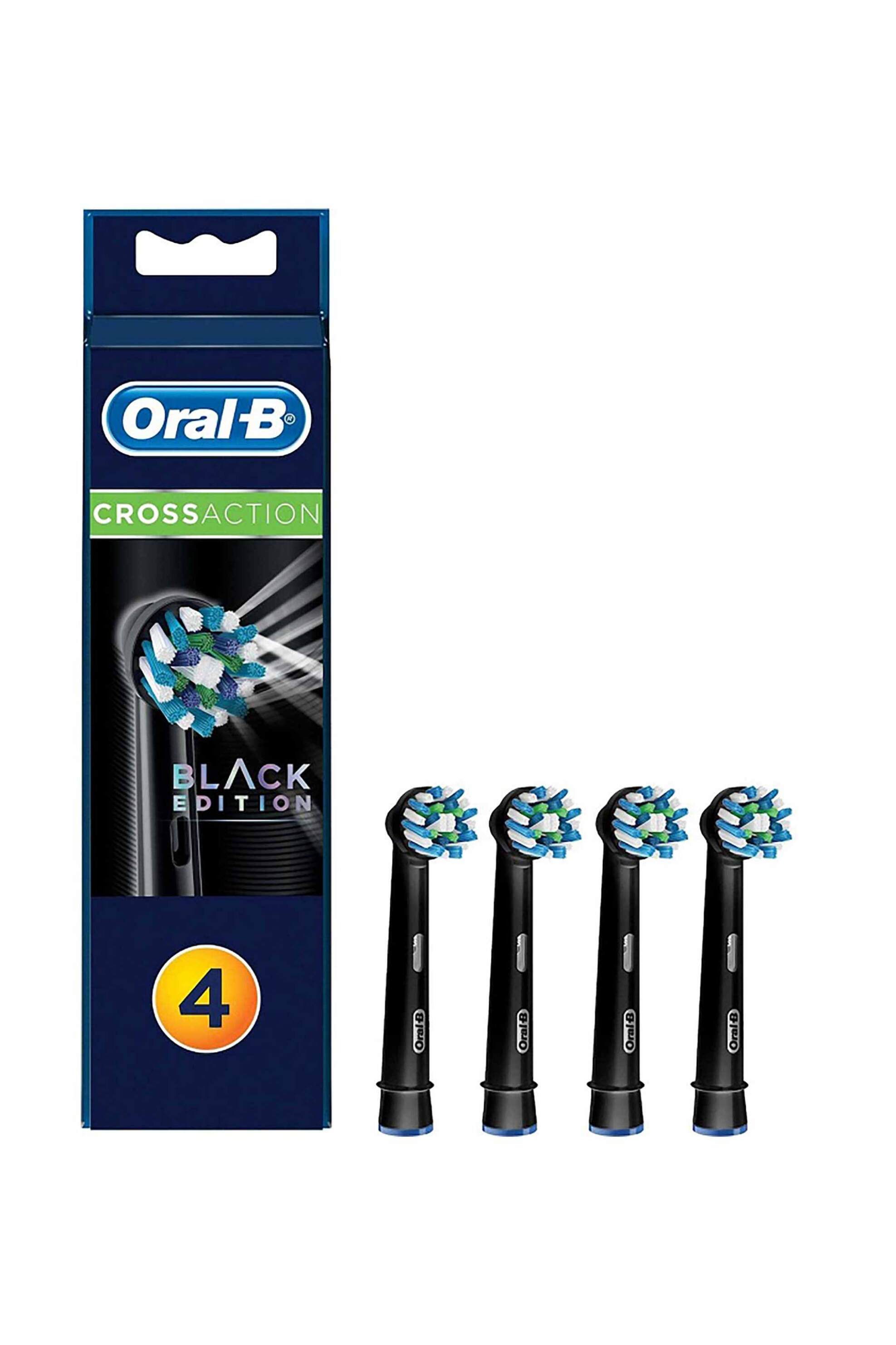 BRAUN Braun ανταλλακτικά οδοντόβουρτσας Oral-B Cross Action (4 τεμάχια) Μαύρο - 80318319
