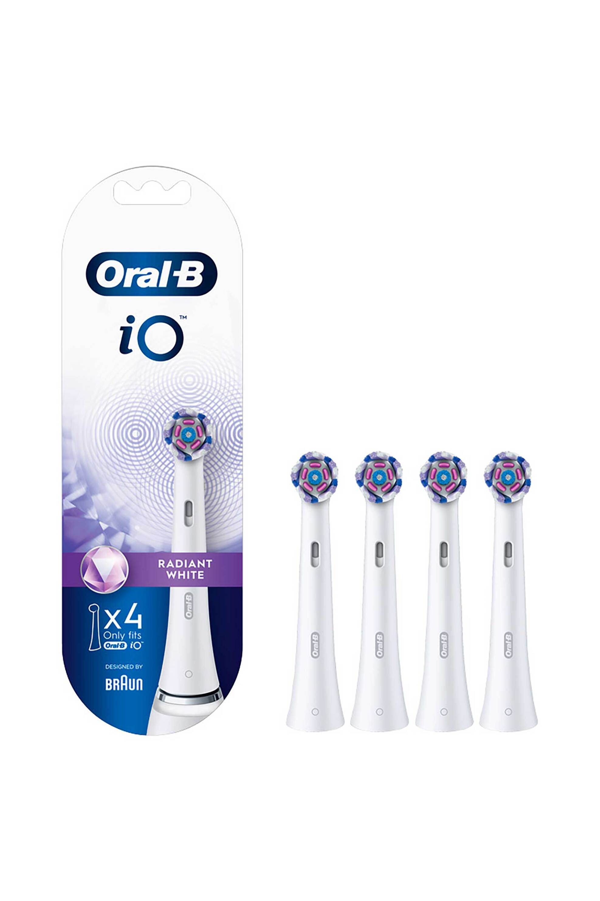BRAUN Braun ανταλλακτικά οδοντόβουρτσας Oral-B iO Radiant (4 τεμάχια) Λευκό - 80368187