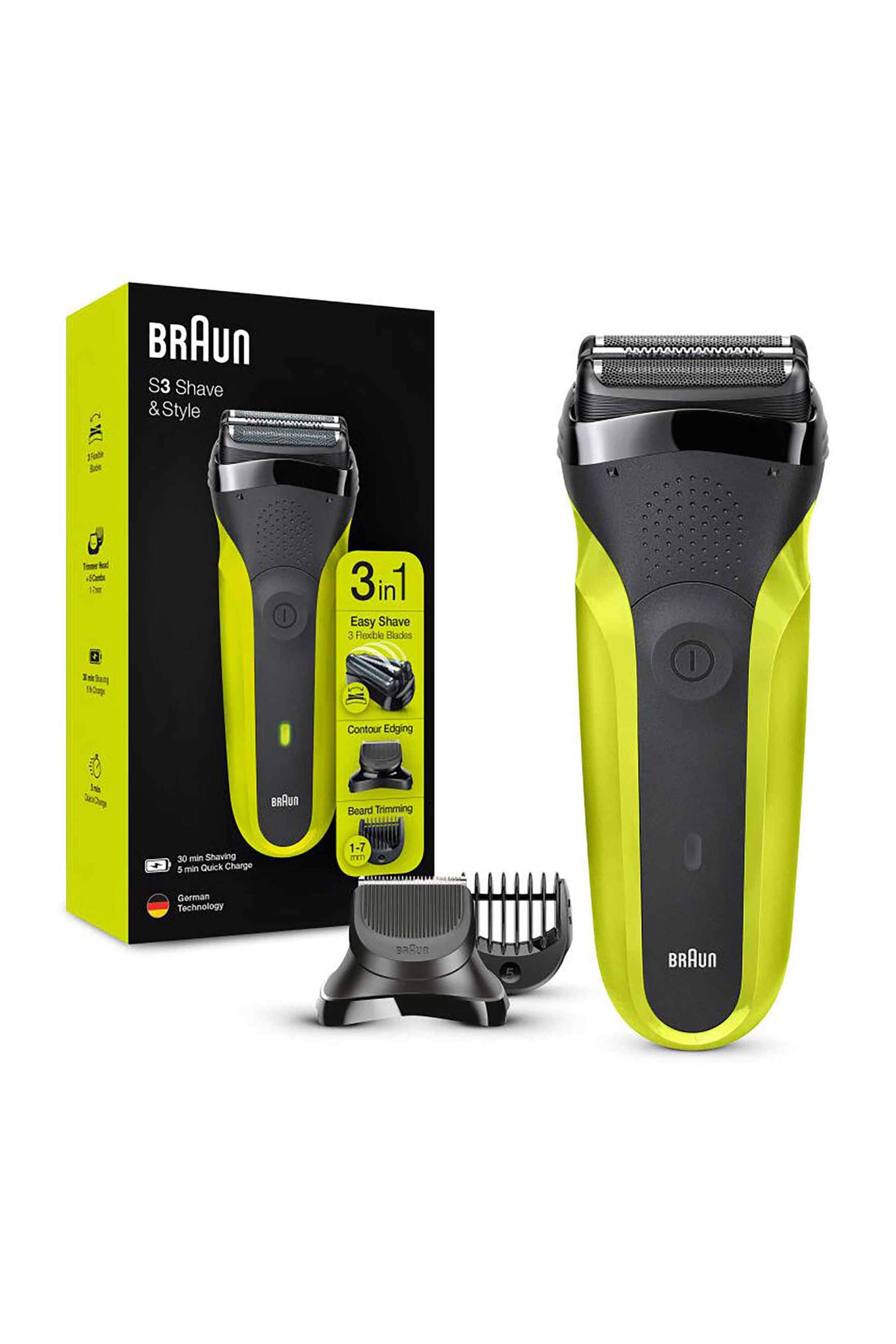 BRAUN Braun ξυριστική μηχανή + σετ περιποίησης γενειάδας S3 Save & Style - 300BT/VTG
