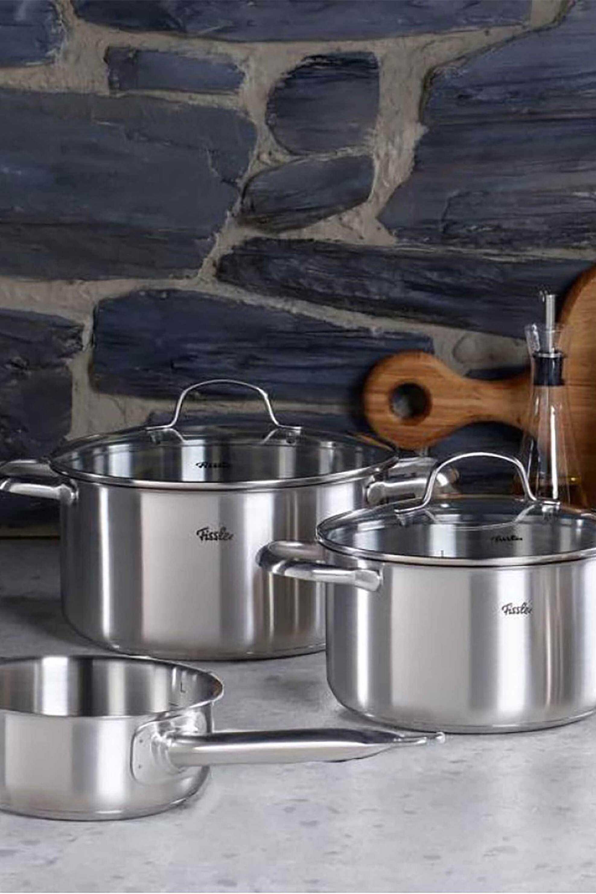 Fissler Σετ Χύτρες 20Cm-24Cm Και Κατσαρολάκι 16Cm από Ανοξείδωτο Ατσάλι San Francisco (3 Τεμάχια) - 040-113-03-000 0