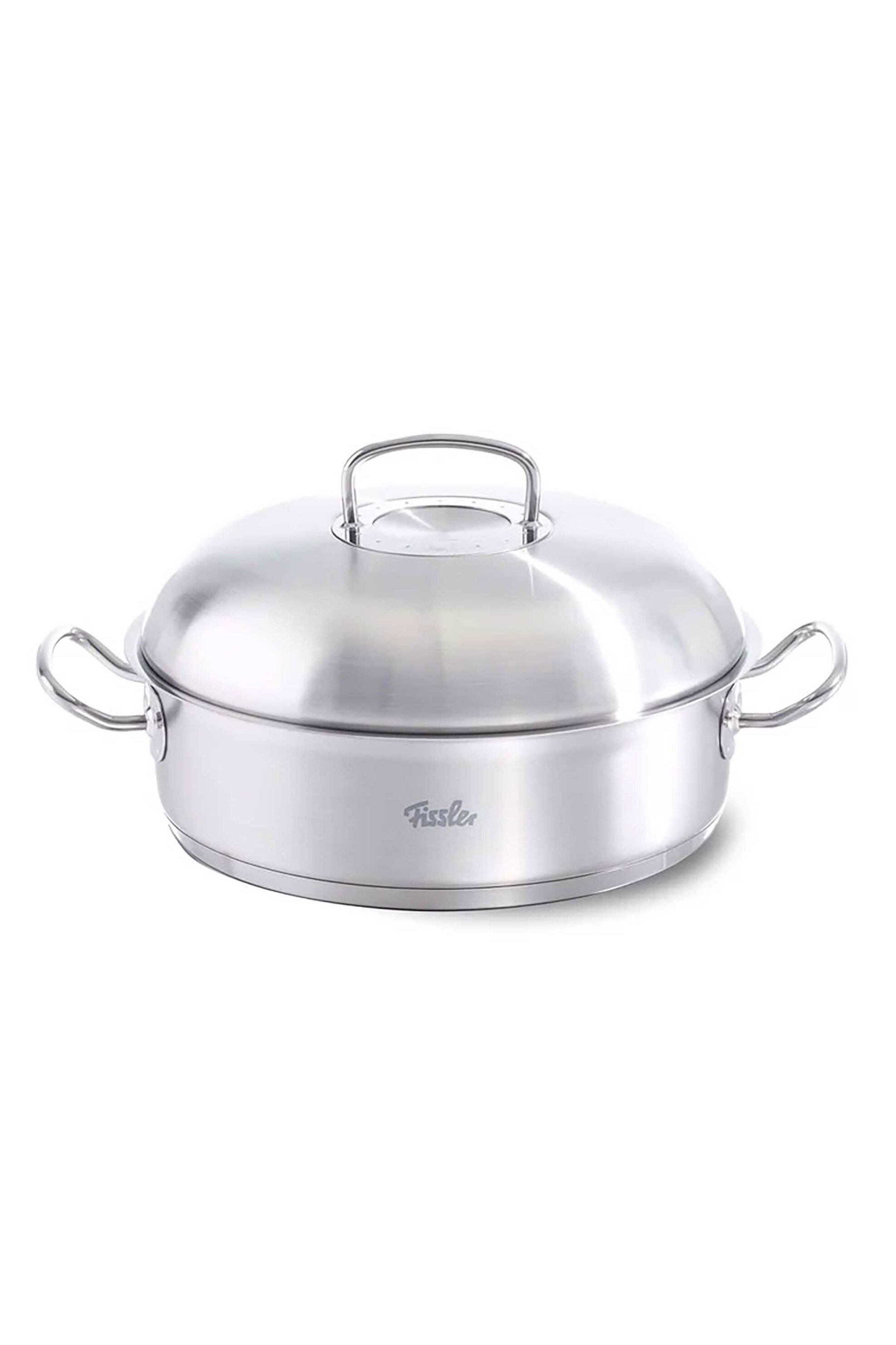 Fissler ανοξείδωτο πλακερό με πομπέ καπάκι "Original Profi" 28 cm - 4,8 Lt - 084-588-28-000/0