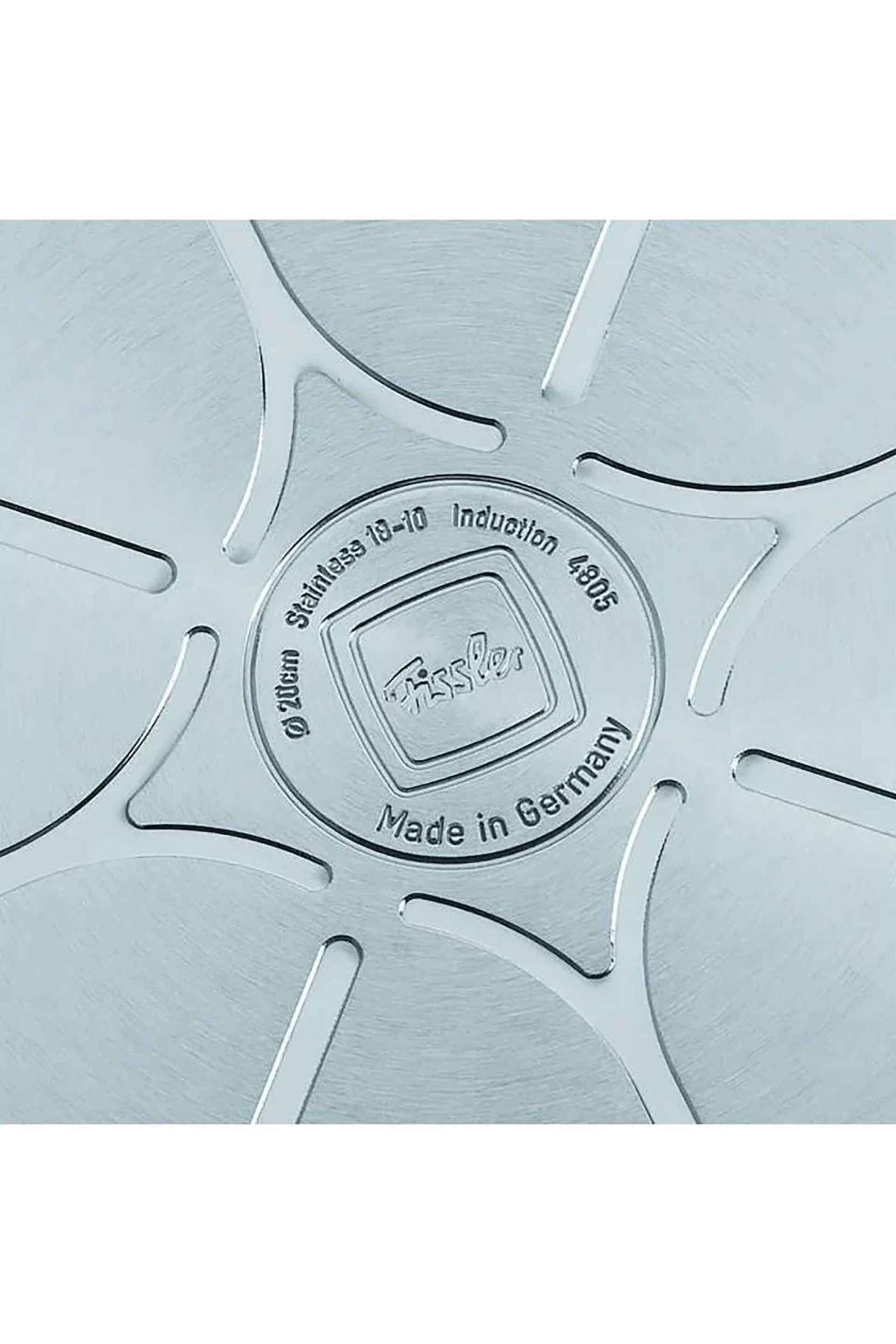 Fissler ανοξείδωτο πλακερό με πομπέ καπάκι "Original Profi" 28 cm - 4,8 Lt - 084-588-28-000/0 φωτογραφία