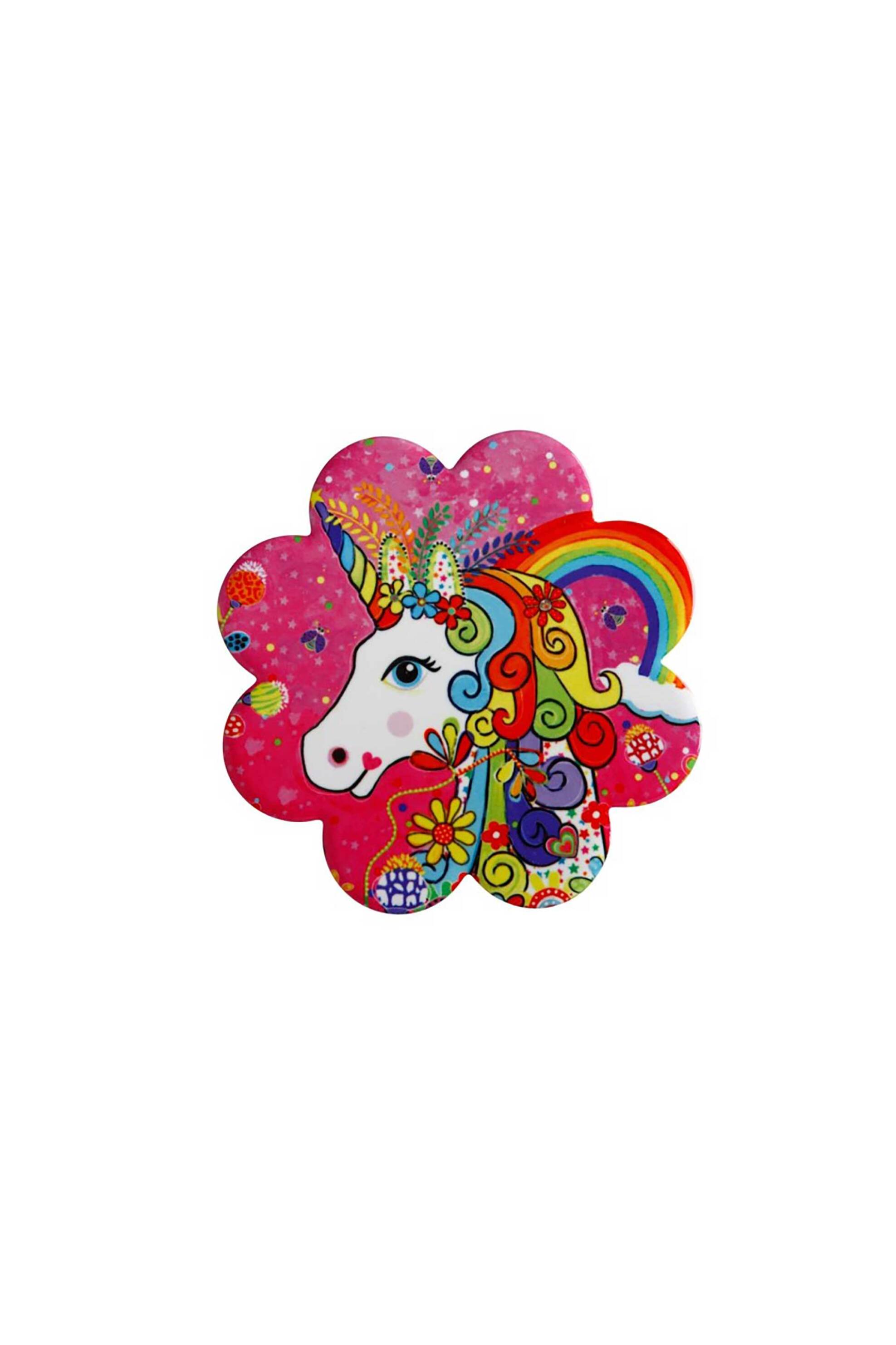 Maxwell & Williams σουβέρ "Donna Sharam Rainbow Jungle Unicorn" 10 cm - DU0389
