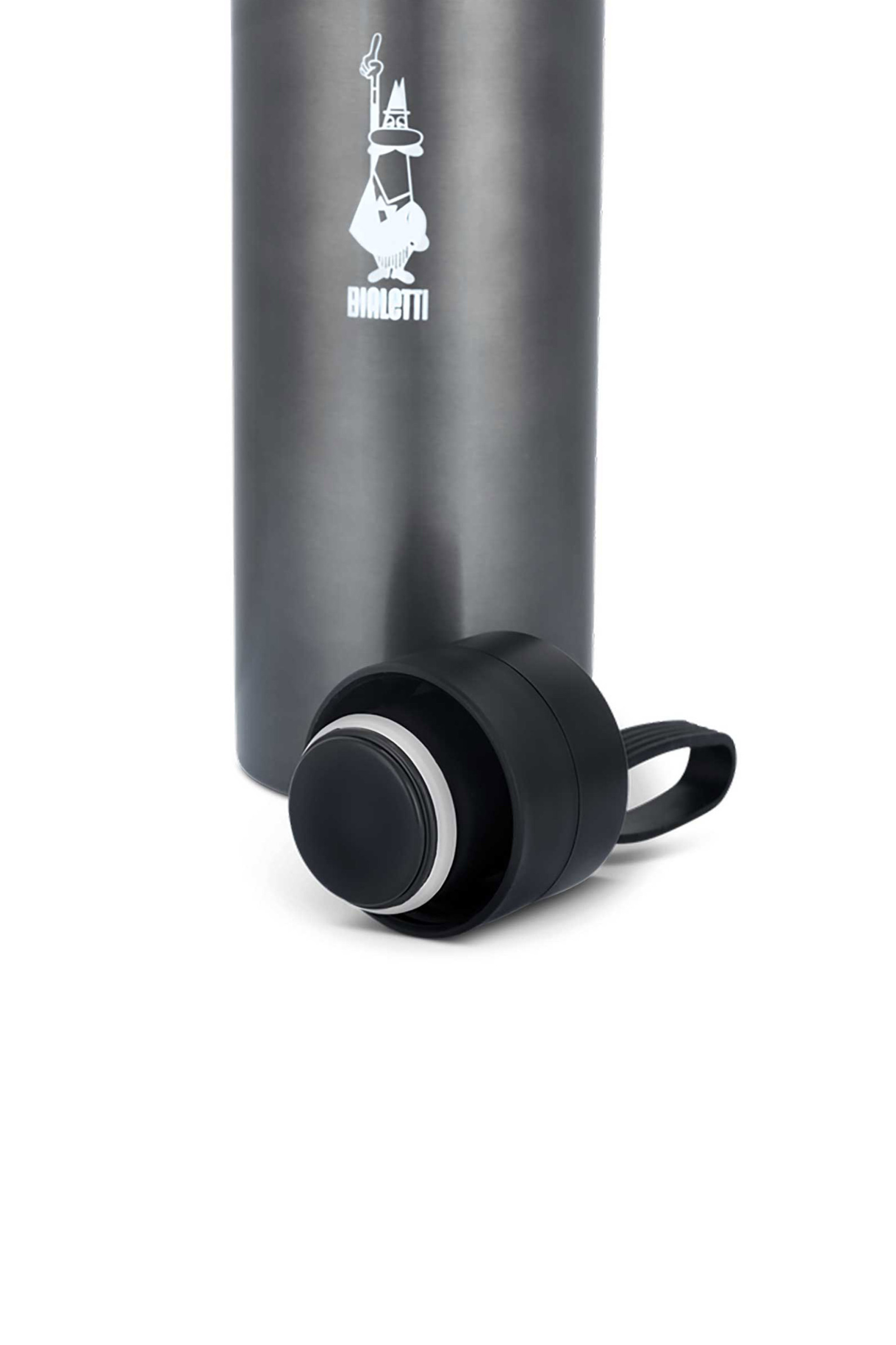 Bialetti ανοξείδωτο θερμομονωτικό παγούρι με ποτήρι 500 ml γκρι - 209.DCXIN00008 φωτογραφία