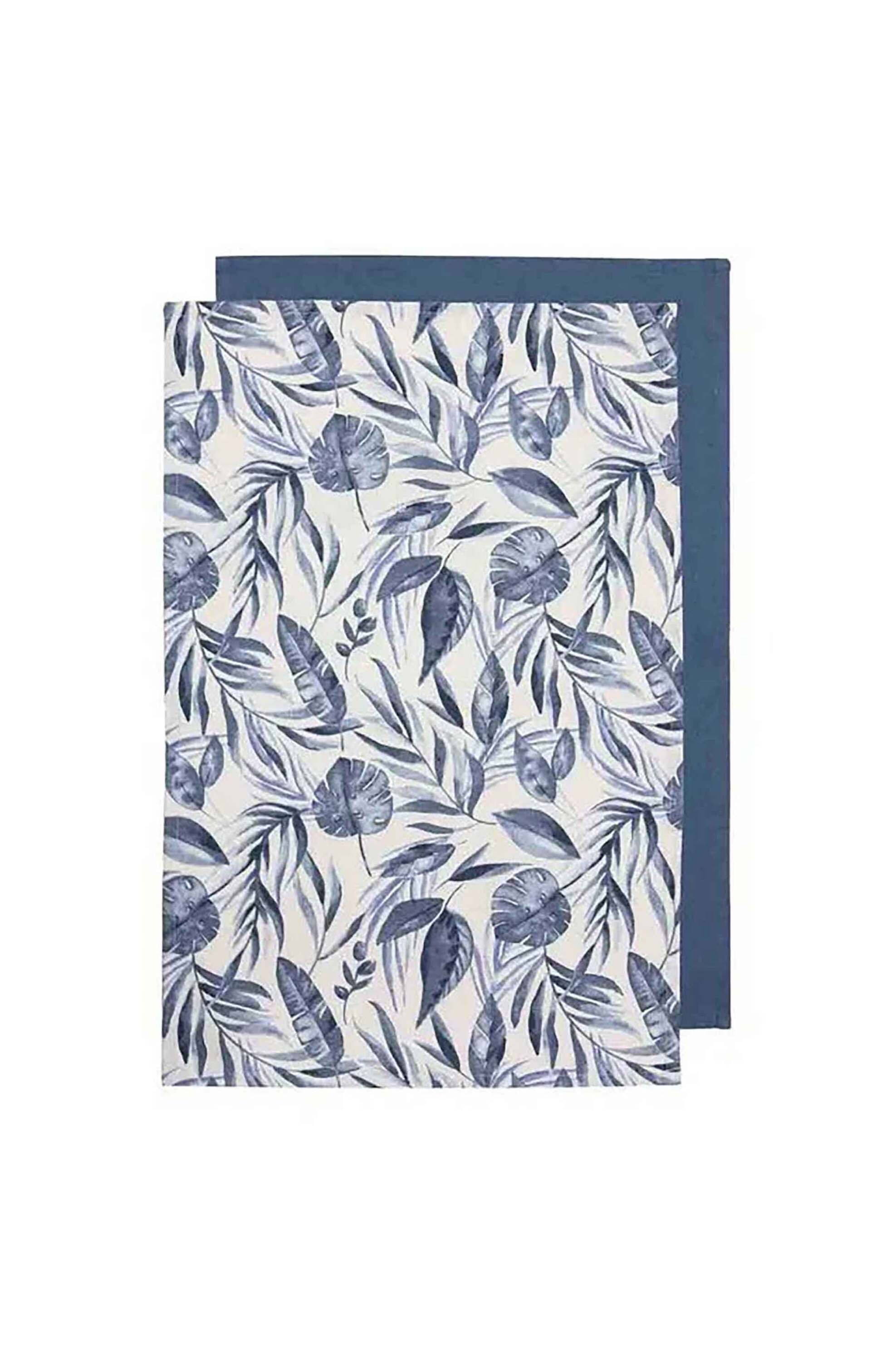 LADELLE Ladelle σετ πετσέτες κουζίνας βαμβακερές eco recycled "Blue Lagoon" 45 x 70 cm (2 τεμαχίων) - 33725