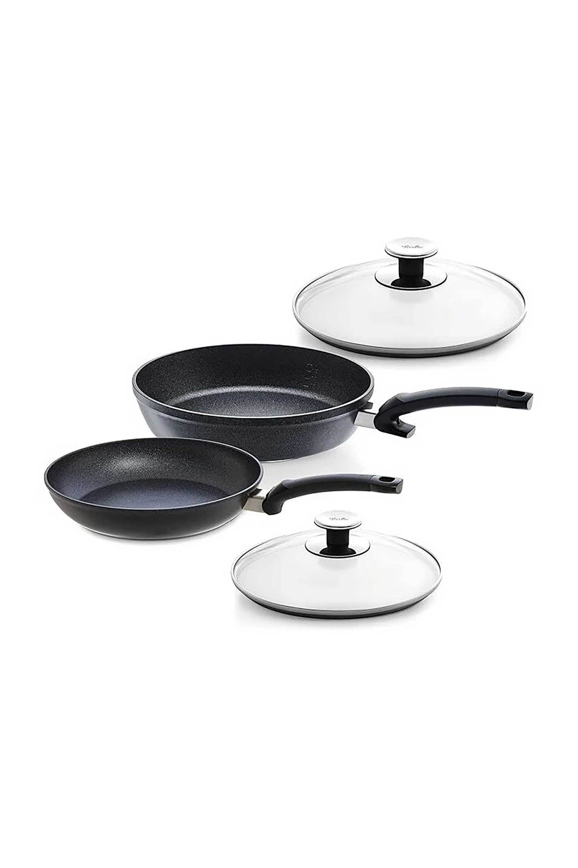 FISSLER Fissler σετ αντικολλητικά τηγάνια με γυάλινα καπάκια Adamant® Comfort 28 cm & Adamant Classic 24 cm (2 τεμάχια) - 157-304-04-000/0