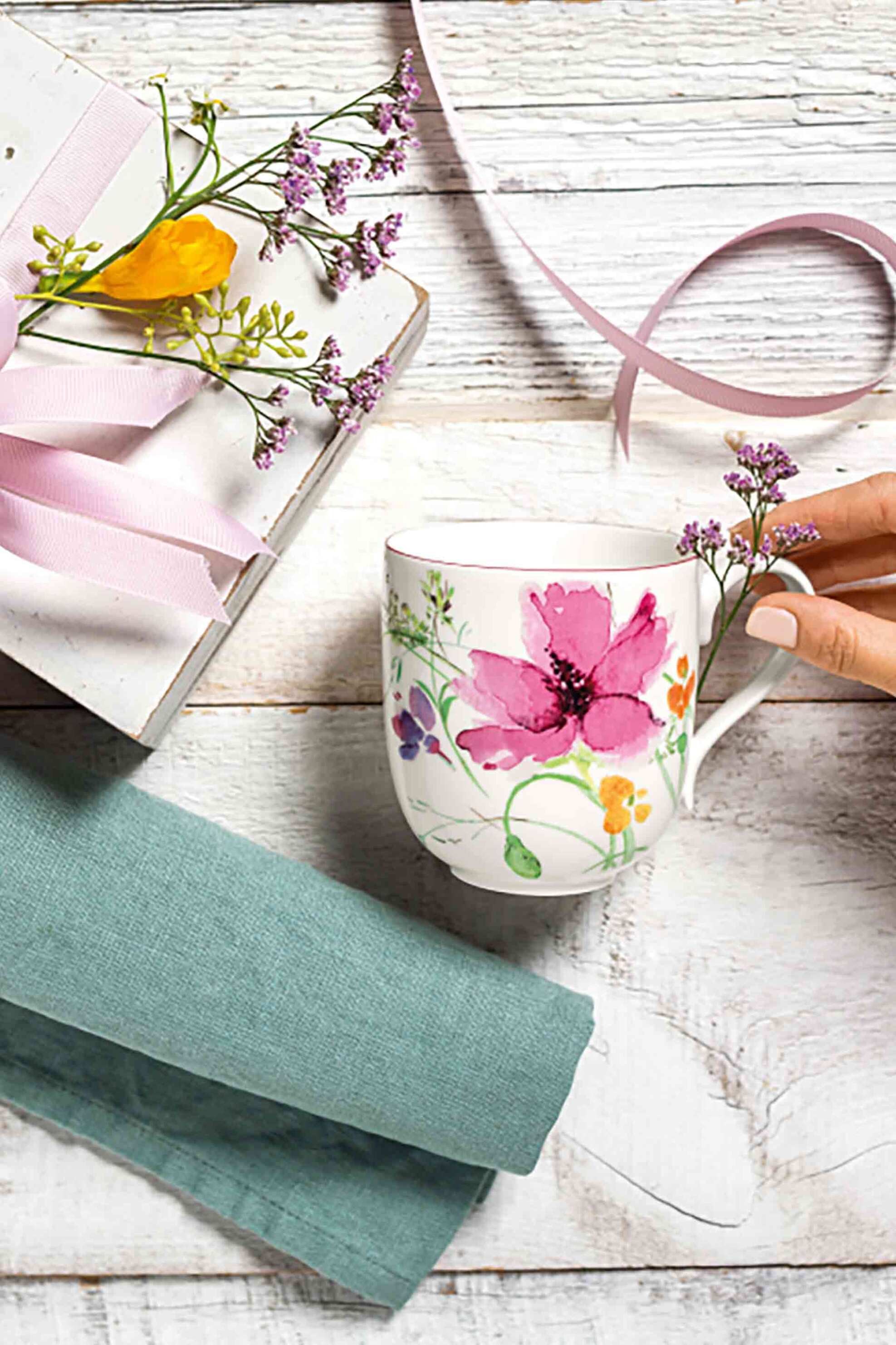 Villeroy & Boch πορσελάνινη κούπα με λουλούδια "Mariefleur Basic" 0,35 lt - 4100-9651 φωτογραφία