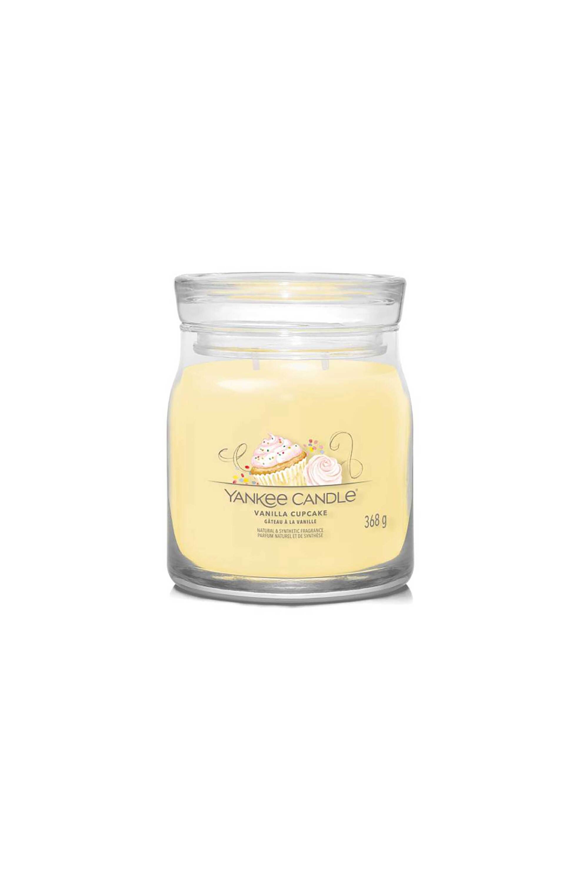 Yankee Candle αρωματικό κερί σε γυάλινο δοχείο medium "Signature Vanilla Cupcake" - 1630003E φωτογραφία