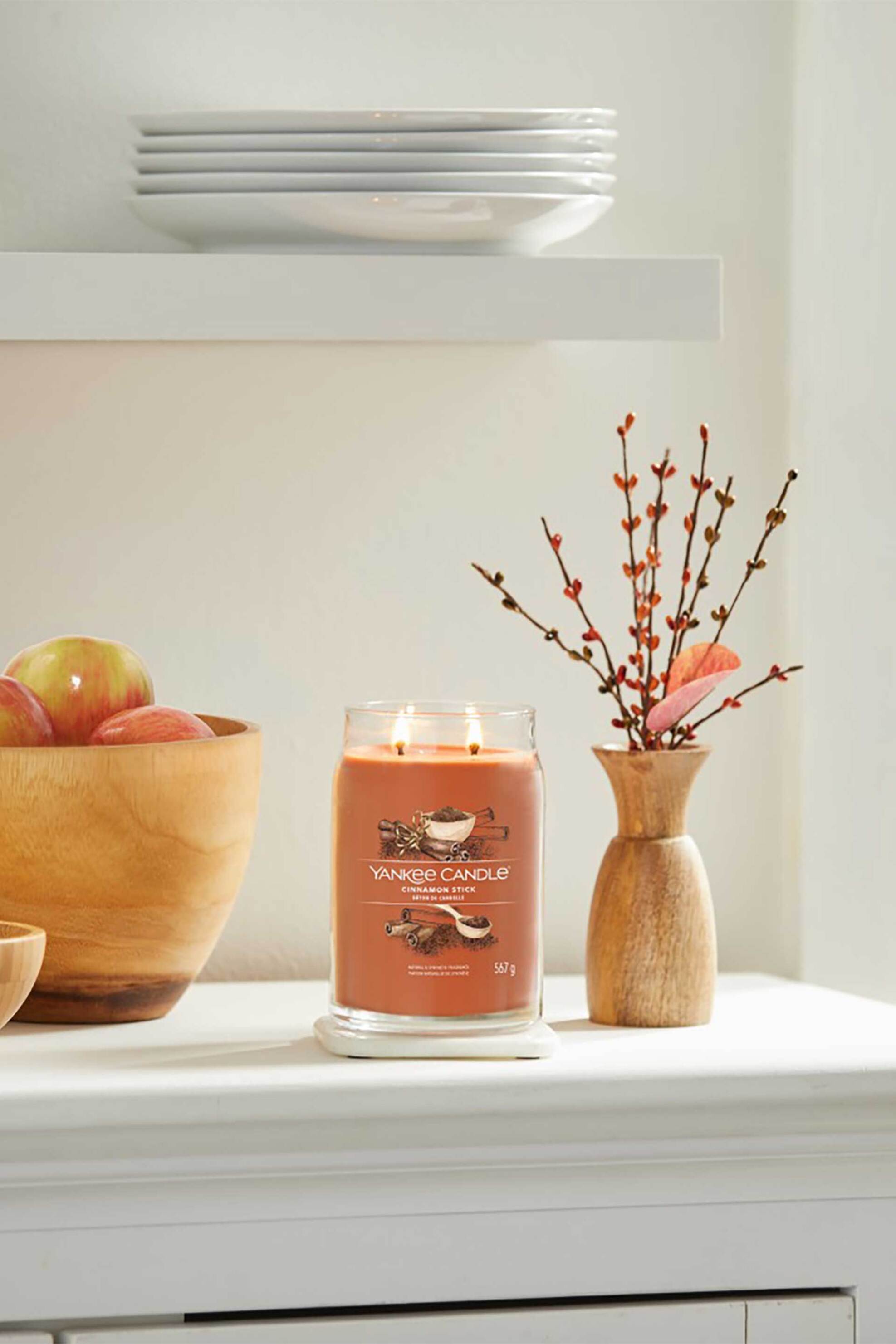 YANKEE CANDLE Yankee Candle αρωματικό κερί σε γυάλινο δοχείο large " Signature Cinnamon Stick" - 1701372E
