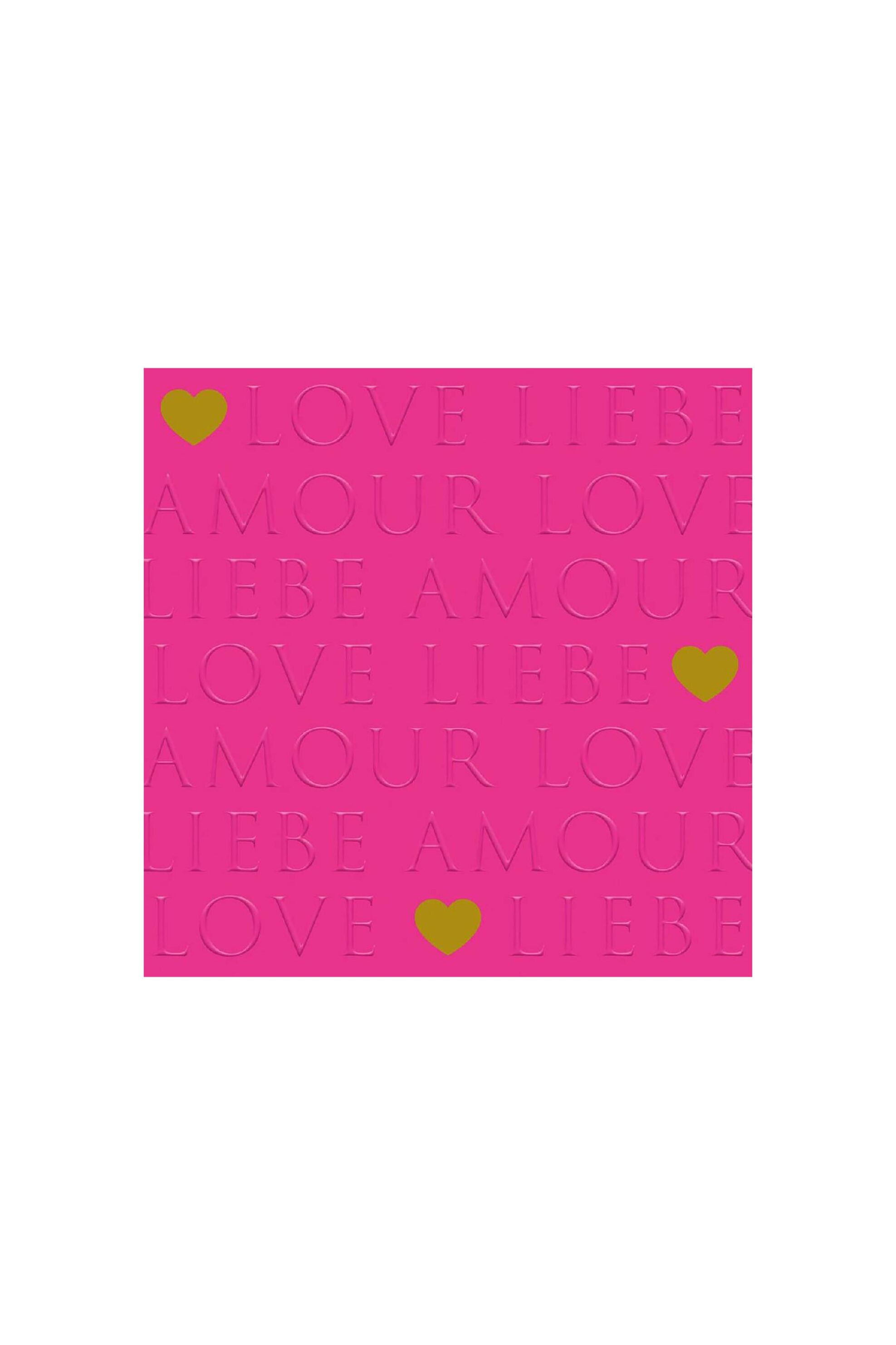 PAPERPRODUCTS DESIGN Paperproducts Design χαρτοπετσέτες με lettering και καρδιές "Love Letters" 33 x 33 cm - 133102739