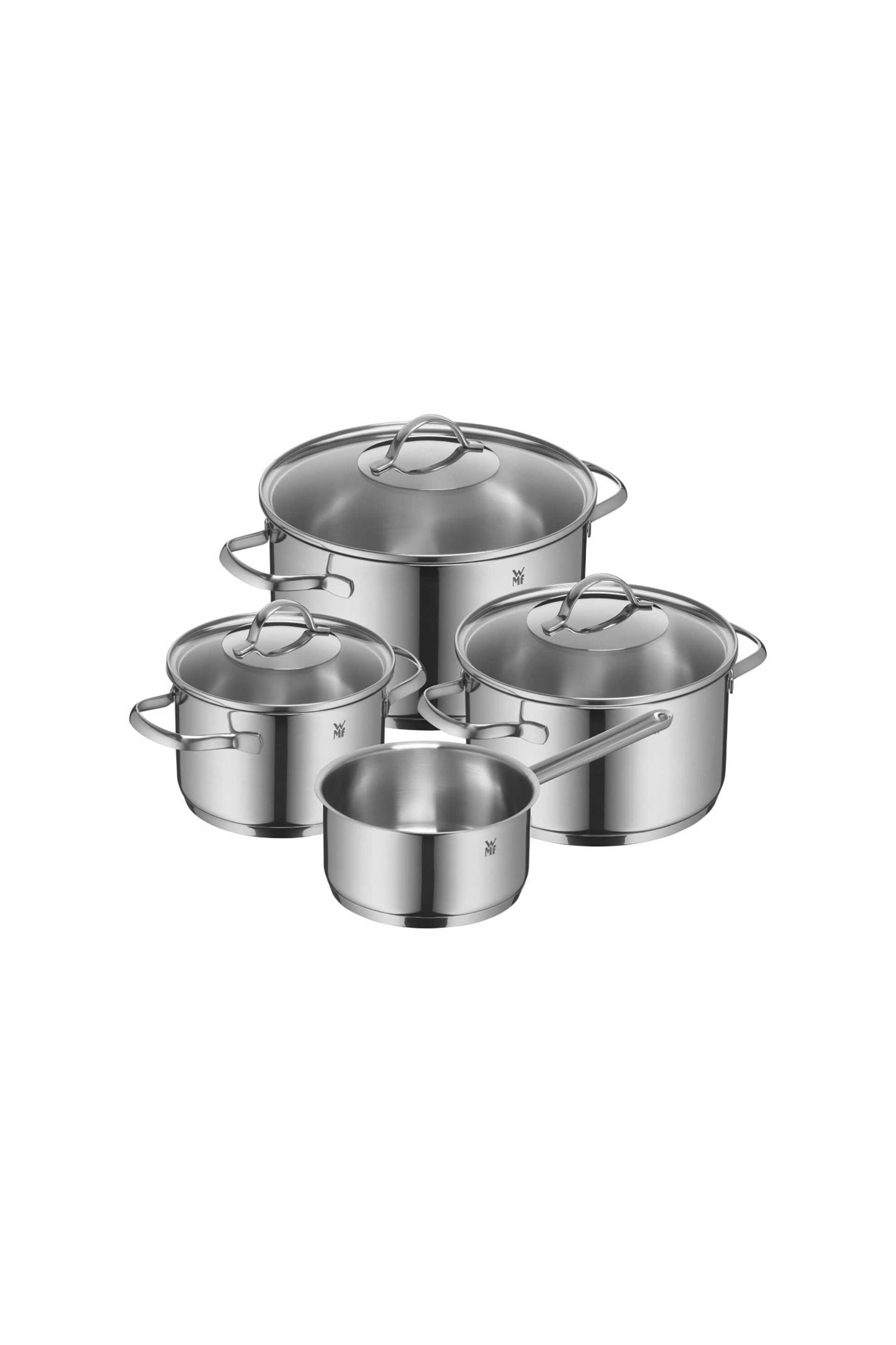 WMF σετ ανοξείδωτες κατσαρόλες με γυάλινο καπάκι "Provence Plus" (4 τεμάχια) - 0723446380