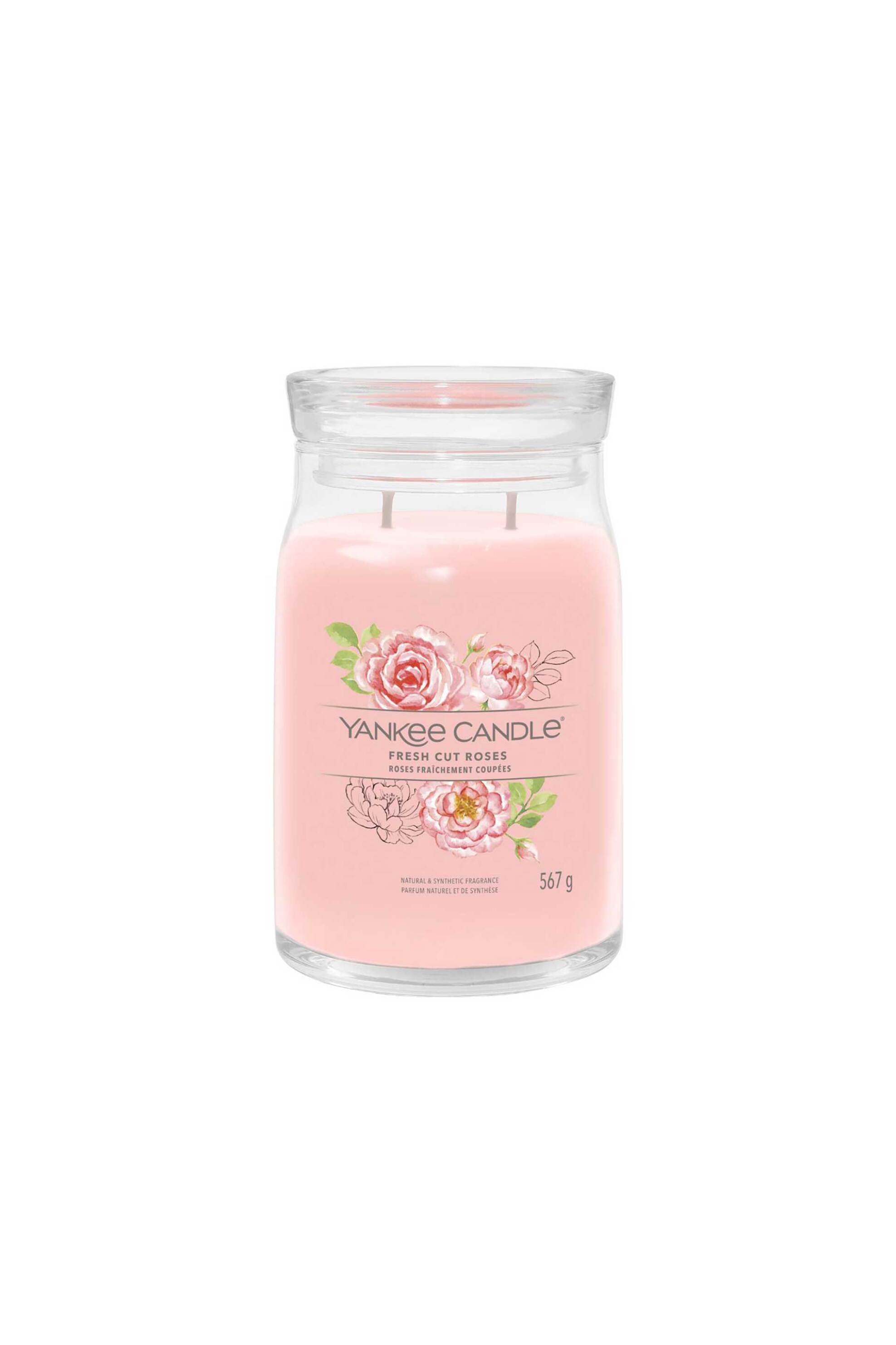 YANKEE CANDLE Yankee Candle αρωματικό κερί σε γυάλινο δοχείο large "Fresh Cut Roses" - 1630682E