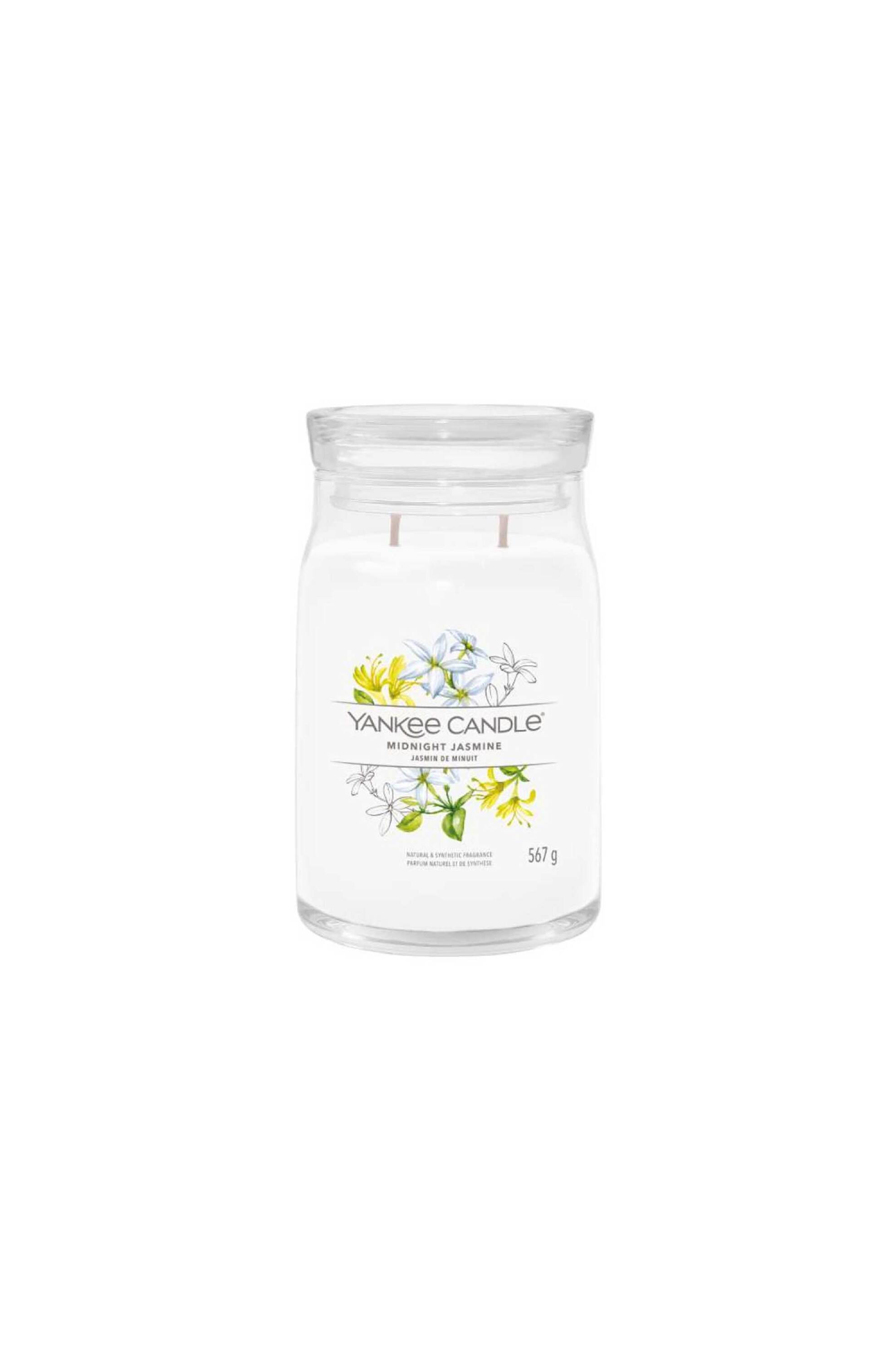Yankee Candle αρωματικό κερί signature σε γυάλινο δοχείο large "Midnight Jasmine" - 1630688E
