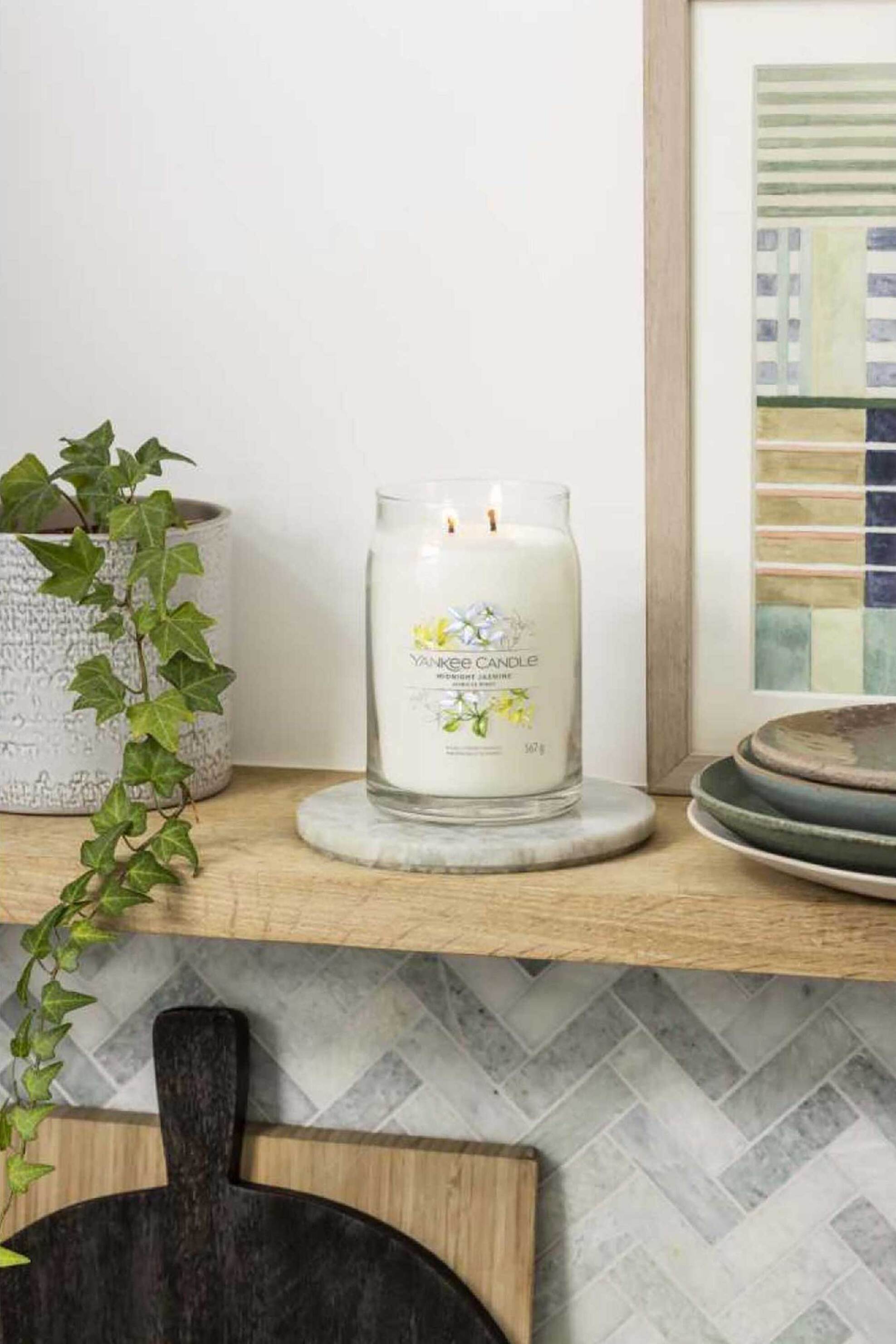 Yankee Candle αρωματικό κερί signature σε γυάλινο δοχείο large "Midnight Jasmine" - 1630688E φωτογραφία