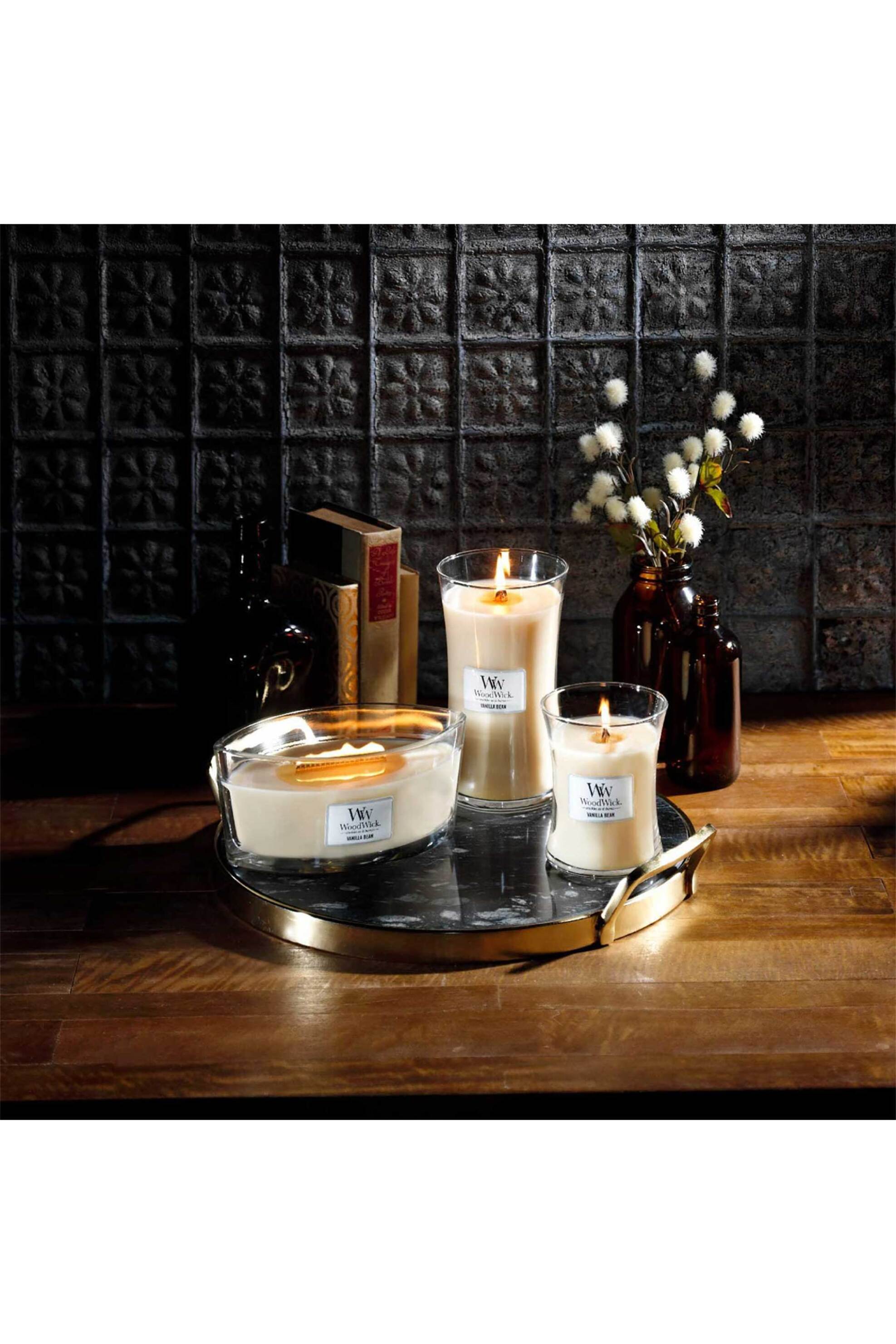 WoodWick αρωματικό κερί σε γυάλινο δοχείο large "Vanilla Bean" - 93112E φωτογραφία