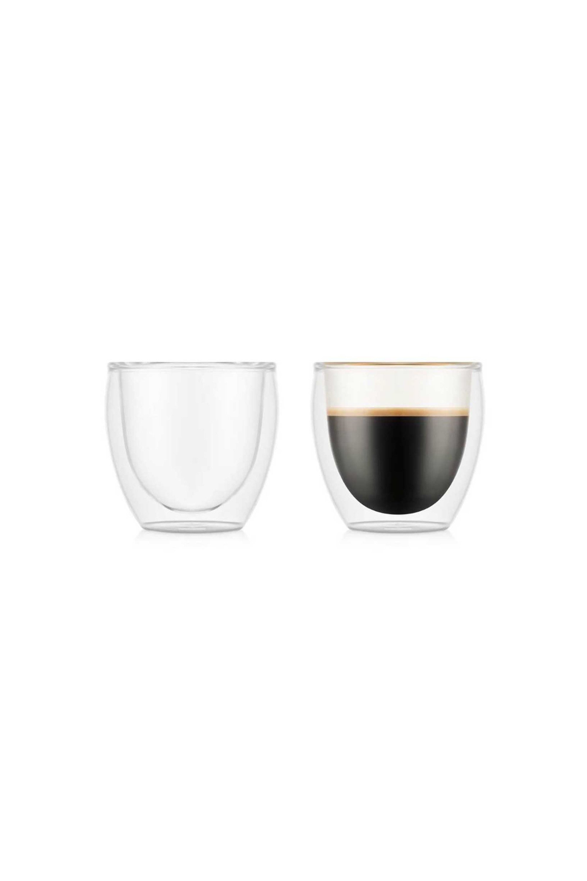 BODUM Bodum σετ ποτήρια espresso double wall 80 ml διάφανο "Pavina" (2 τεμάχια) - 4557-10