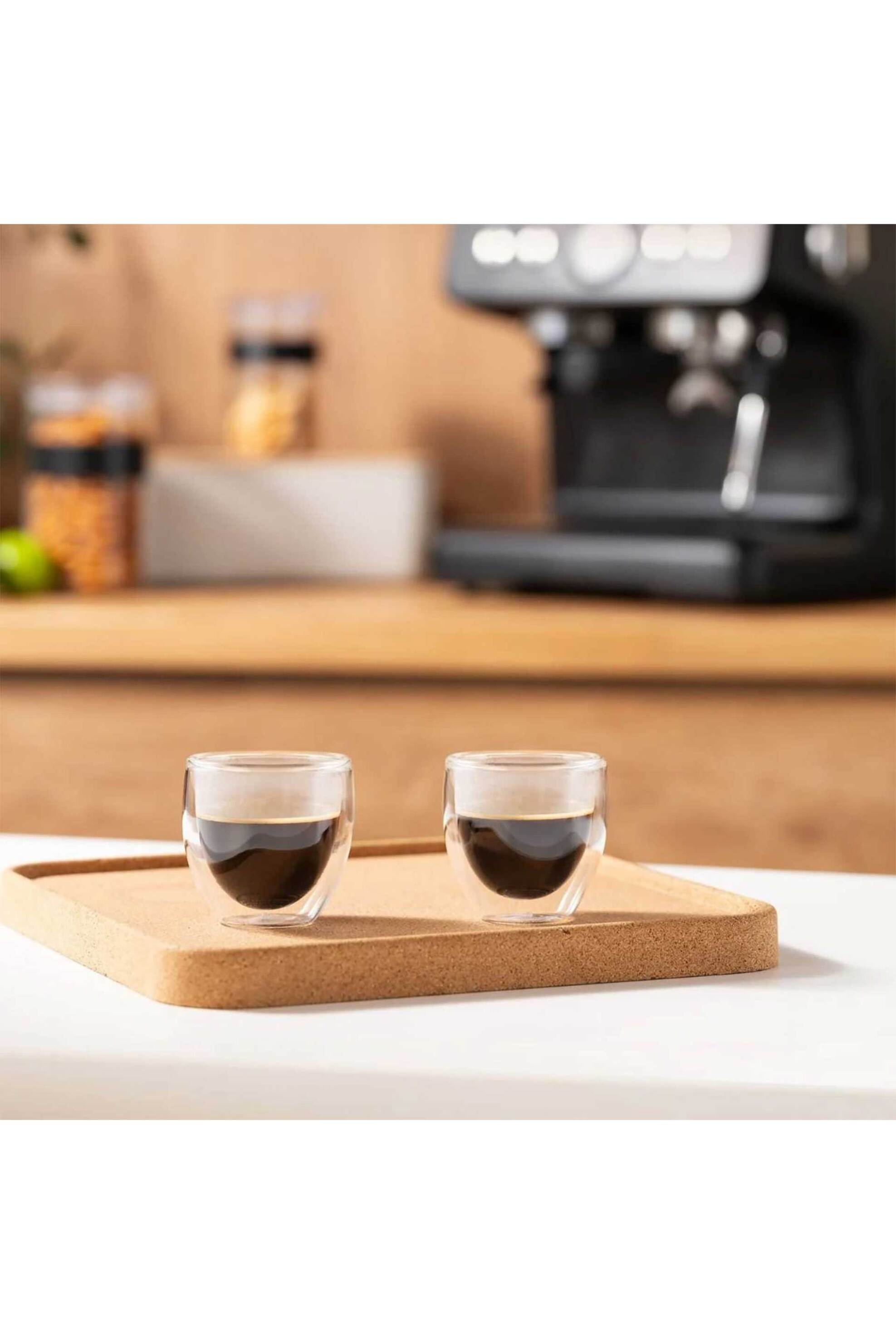 Bodum σετ ποτήρια espresso double wall 80 ml διάφανο "Pavina" (2 τεμάχια) - 4557-10 φωτογραφία