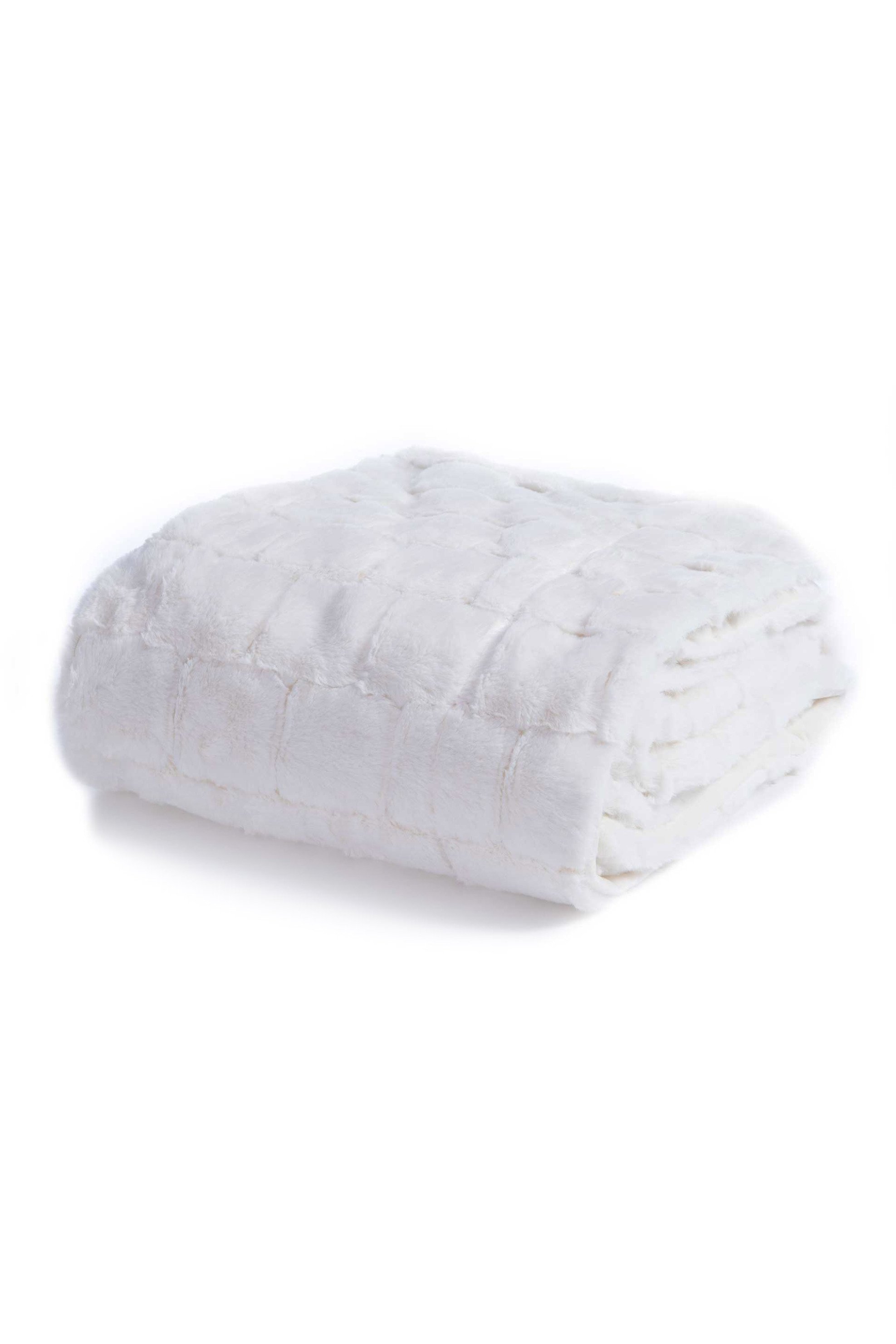 NEF-NEF HOMEWARE NEF-NEF ριχτάρι πολυθρόνας "Rabbit Fur Barlow" 140 x 190 cm - 034055 Εκρού