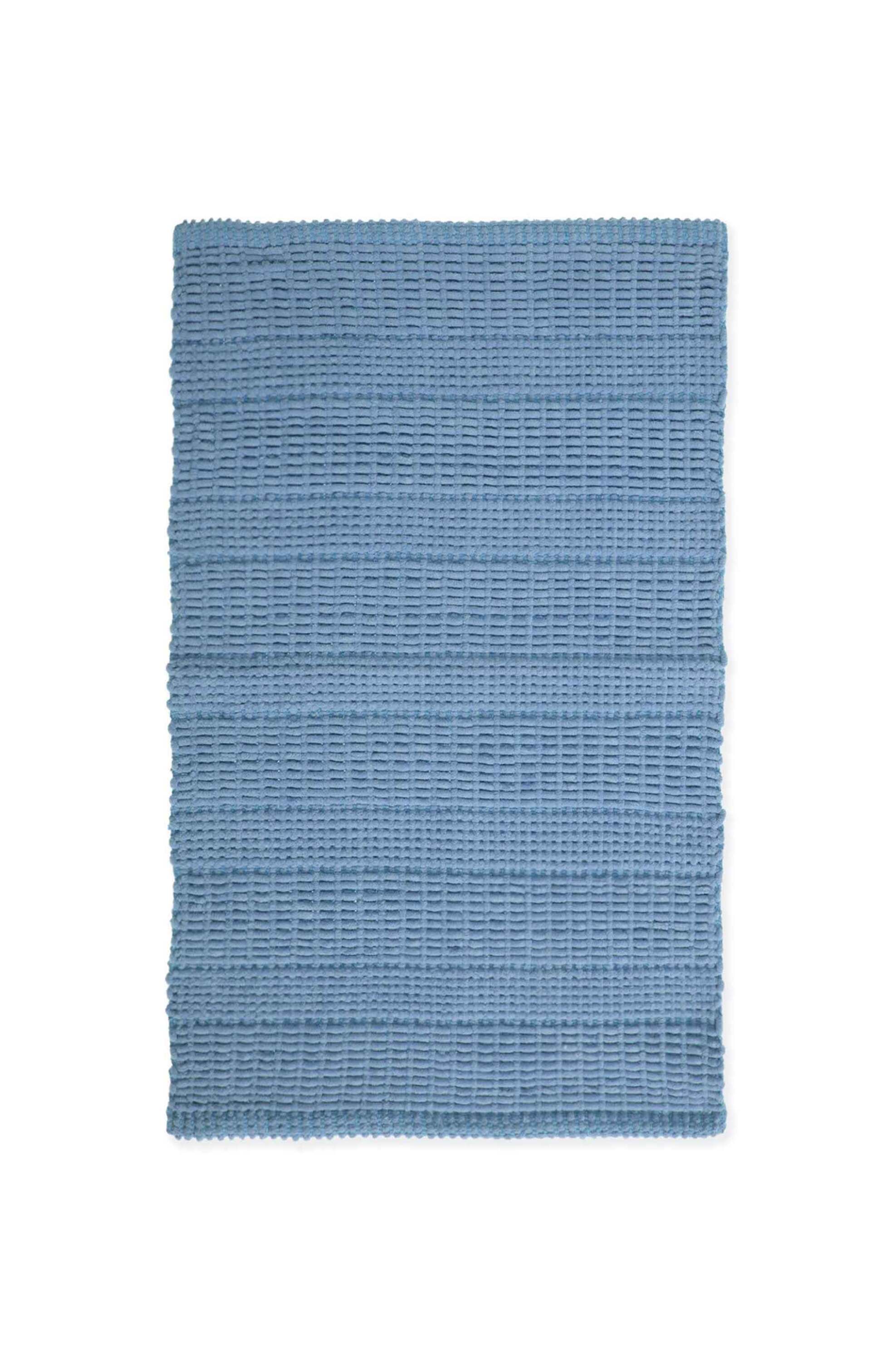 NEF-NEF HOMEWARE NEF-NEF χαλάκι μπάνιου αντιολισθητικό μονόχρωμο "Delight" 40 x 60 cm - 034259 Μπλε