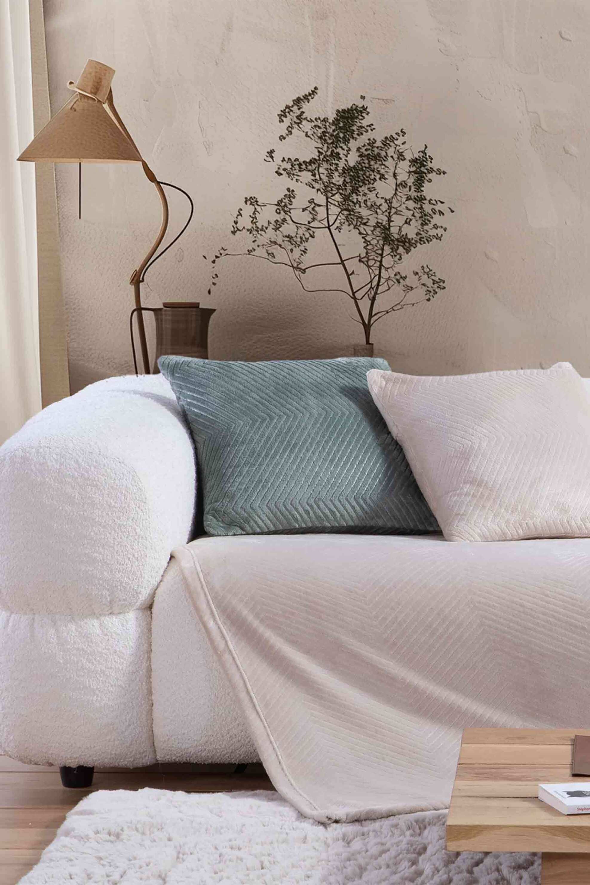 NEF-NEF HOMEWARE NEF-NEF ριχτάρι πολυθρόνας "Dakari" 130 x 180 cm - 033958 Εκρού