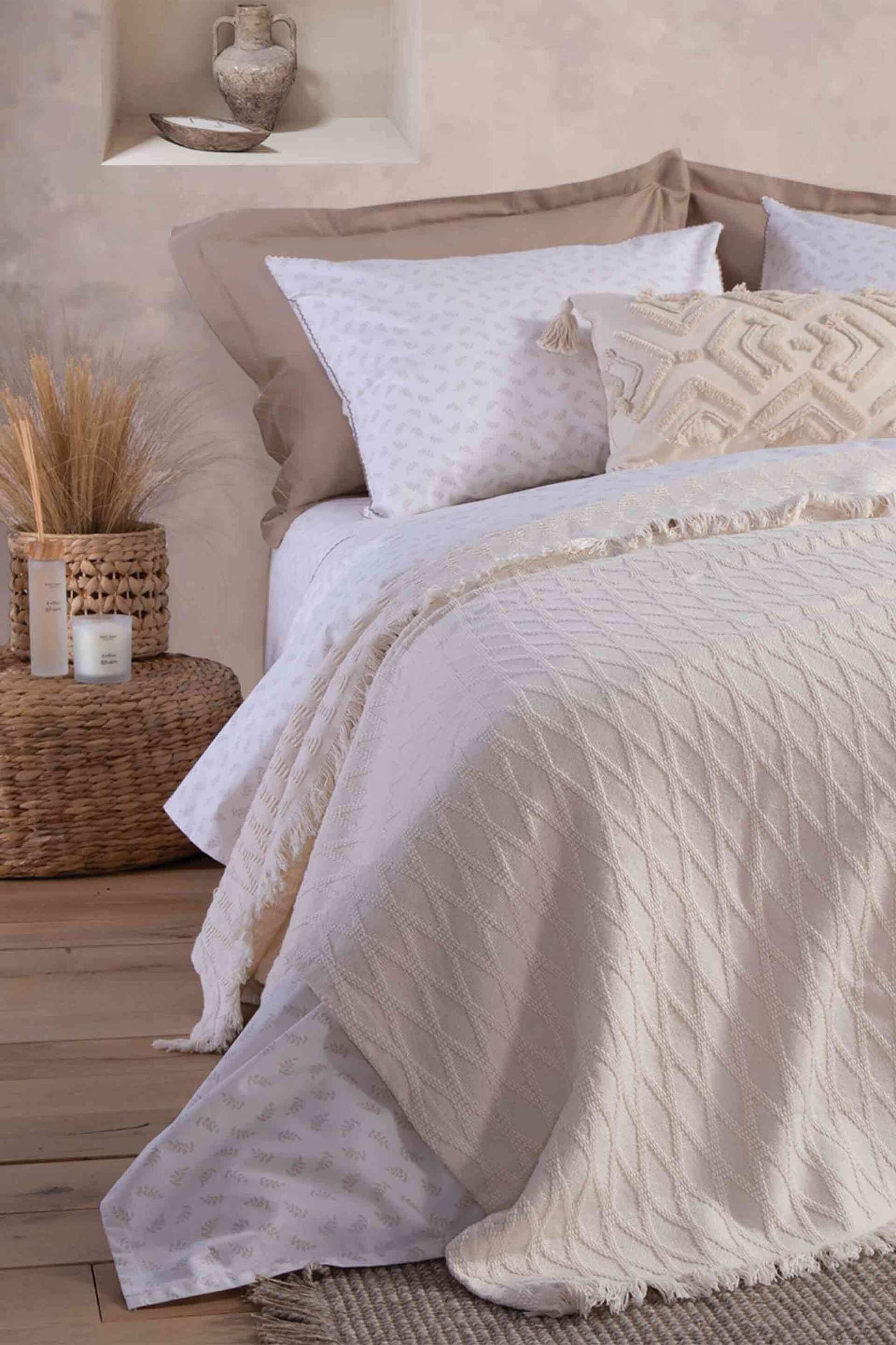 NEF-NEF κουβέρτα υπέρδιπλη "Outlast" 230 x 240 cm - 035183 Εκρού