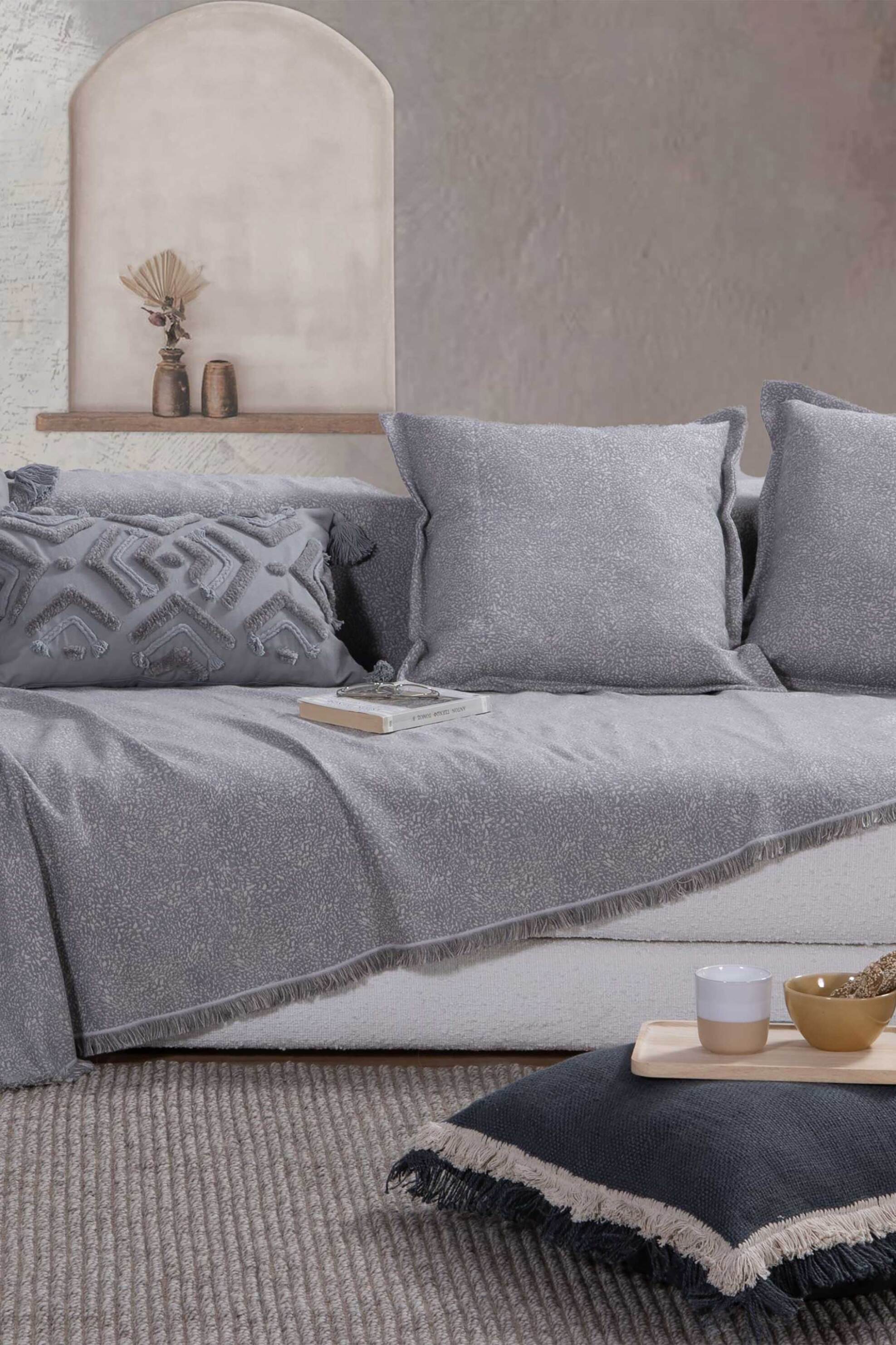 NEF-NEF διακοσμητικό μαξιλάρι "Aronia" 50 x 50 cm - 035769 Γκρι φωτογραφία