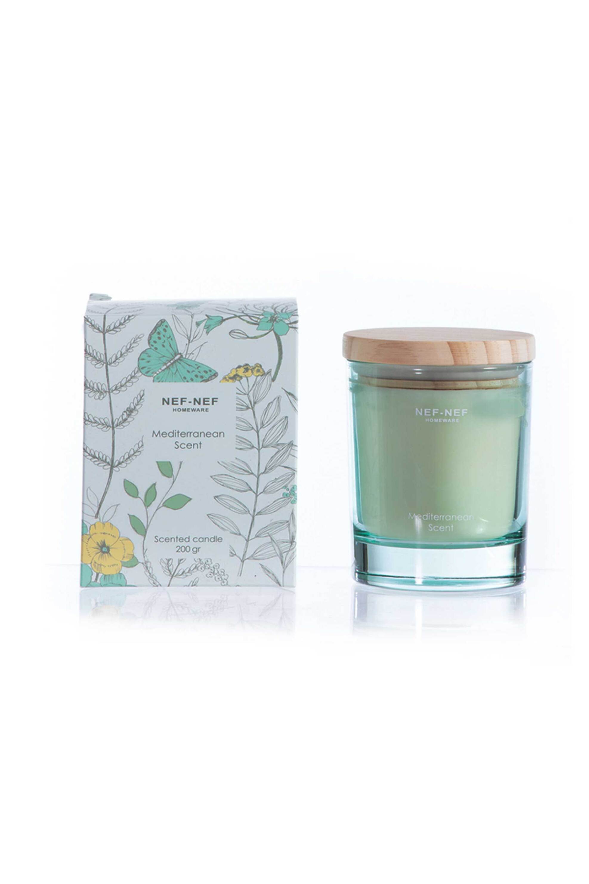 NEF-NEF αρωματικό κερί "Mediterranean" 200 gr - 035599 Πράσινο