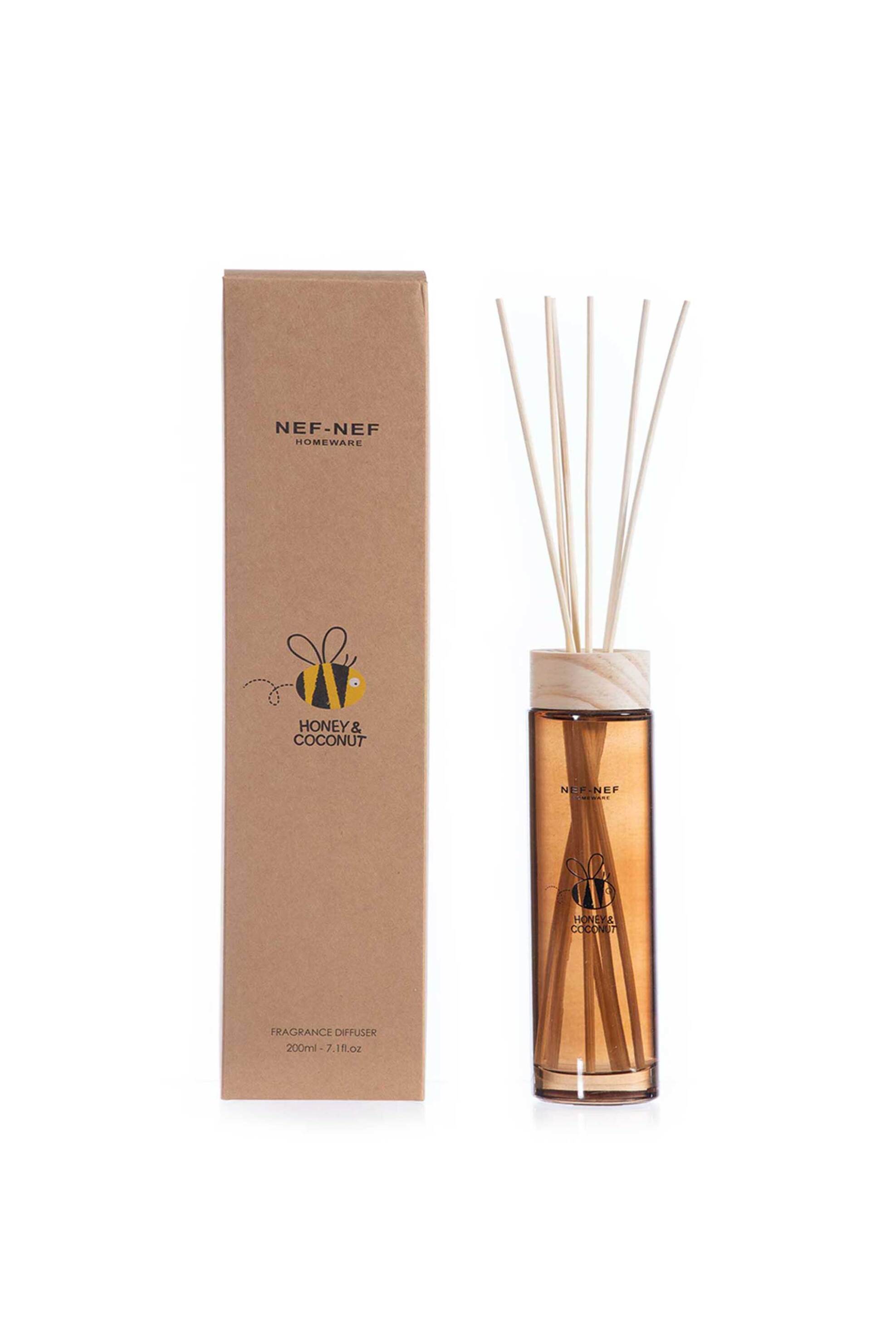 NEF-NEF αρωματικό χώρου sticks "Honey Coconut" 200 ml - 035608 Καφέ