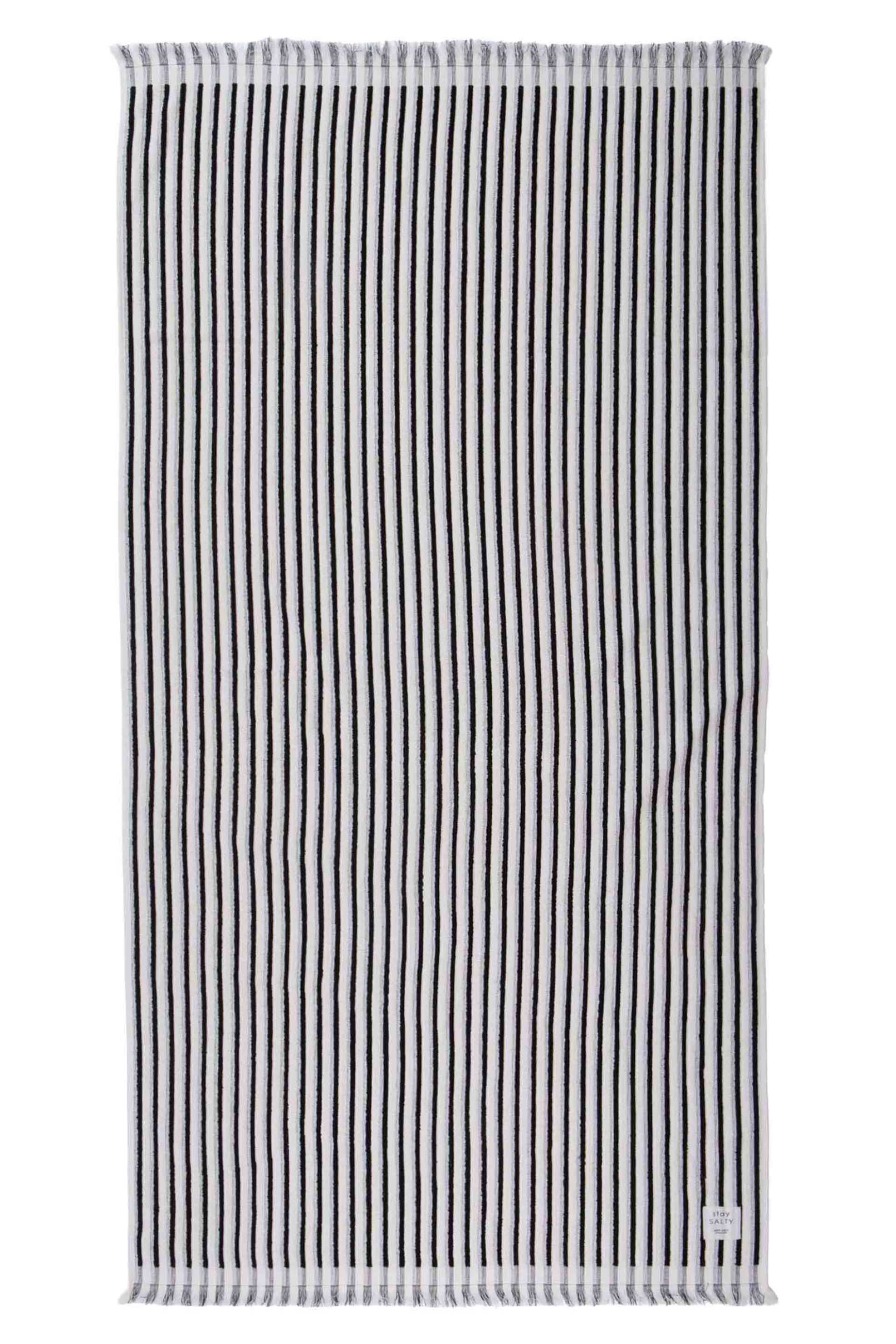 NEF-NEF HOMEWARE NEF-NEF unisex πετσέτα θαλάσσης "Elveria" 90 x 170 cm - 035743 Μαύρο