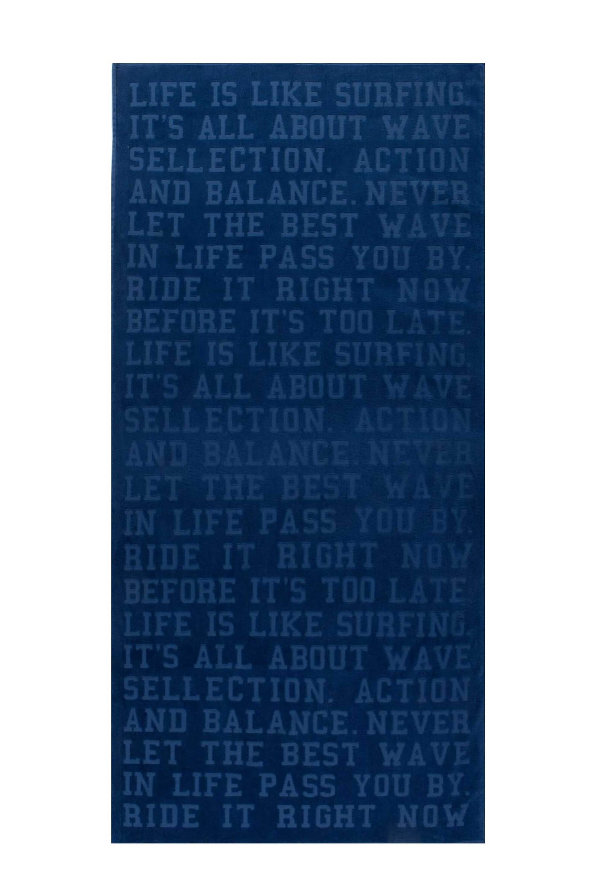 NEF-NEF HOMEWARE NEF-NEF unisex πετσέτα θαλάσσης "Action" 80 x 160 cm - 035745 Μπλε